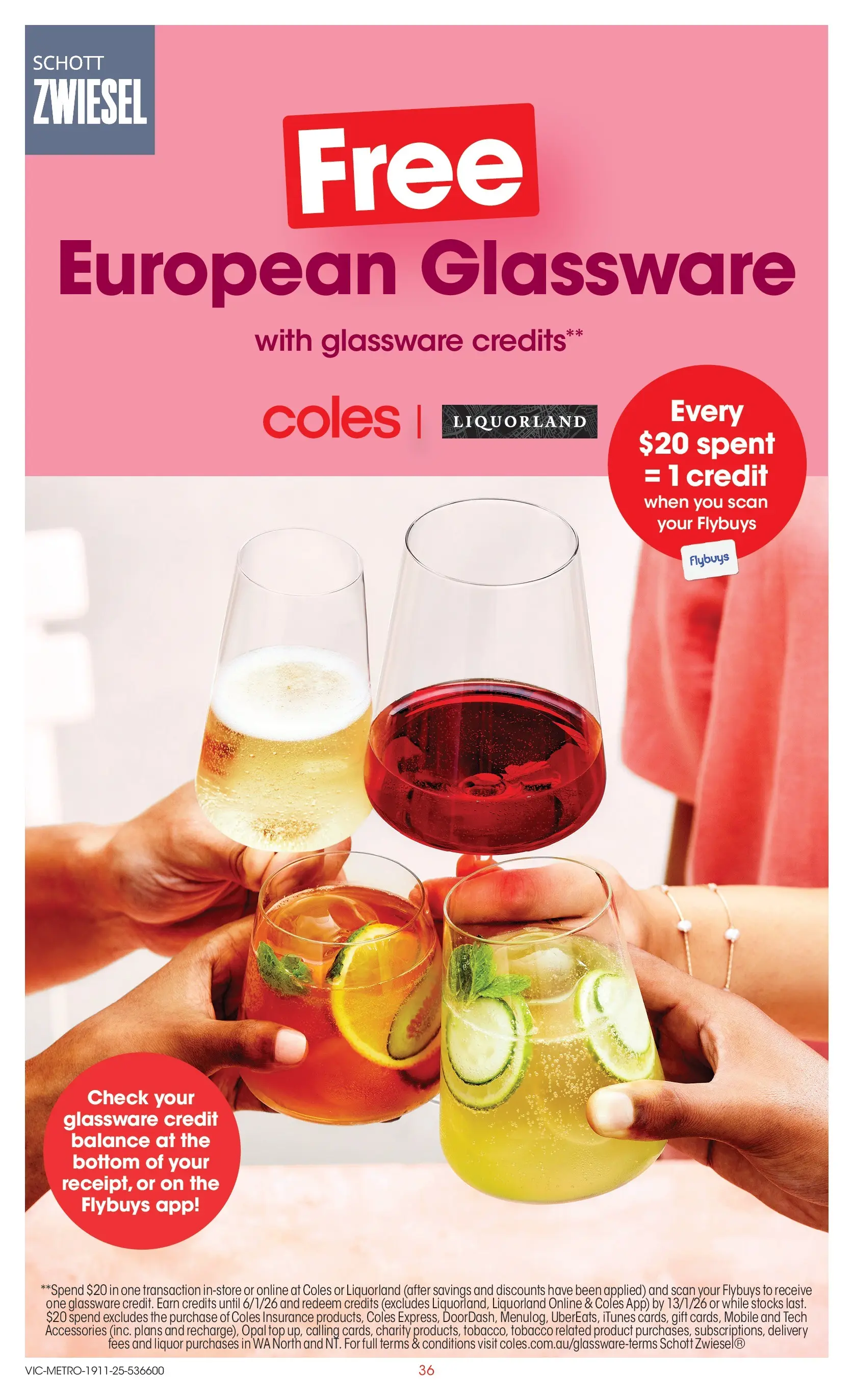 ﻿﻿Coles catalogue valid from 18/11/2025 > Online Australia | Page: 36 | Products: Glassware, Opal, Accessories, Mobile
