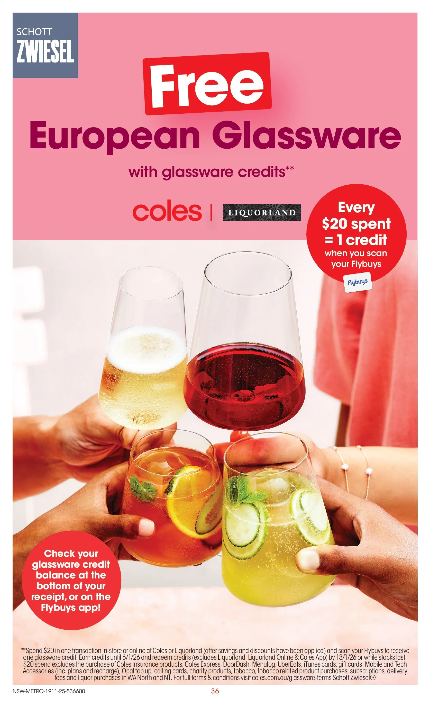 ﻿﻿Coles catalogue valid from 18/11/2025 > Online Australia | Page: 36 | Products: Glassware, Opal, Accessories, Mobile