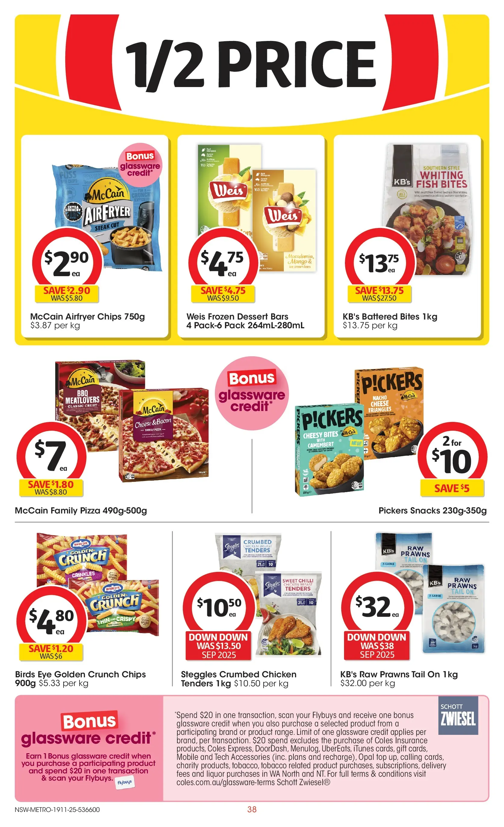 ﻿﻿Coles catalogue valid from 18/11/2025 > Online Australia | Page: 38 | Products: Chicken, Prawns, Cream, Mobile