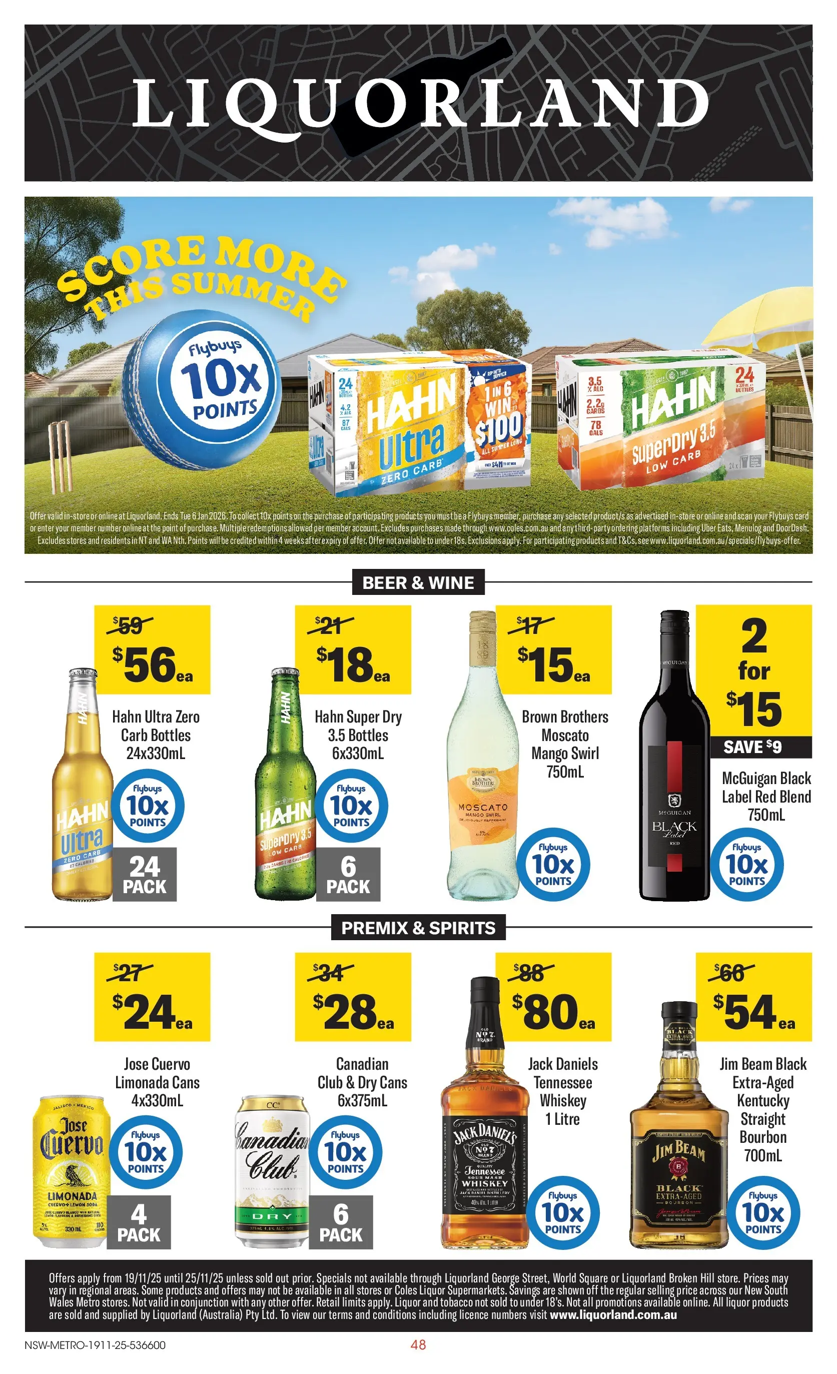 ﻿﻿Coles catalogue valid from 18/11/2025 > Online Australia | Page: 48 | Products: Door, Wine, Bourbon, Whiskey