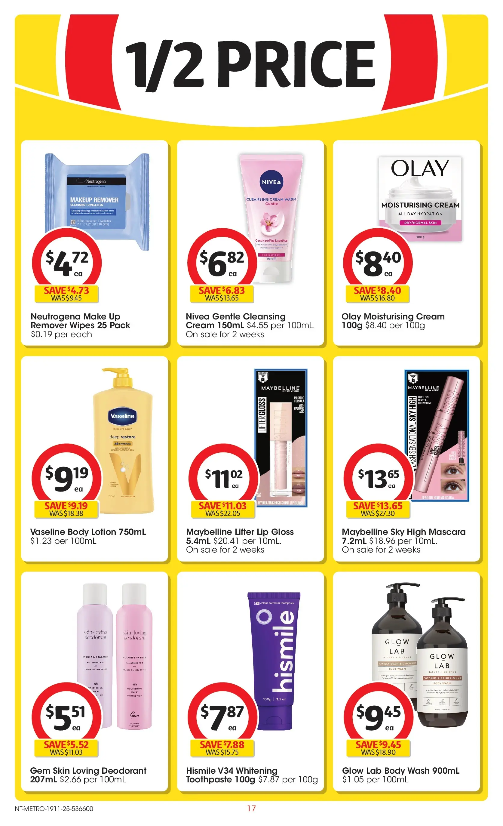 ﻿﻿Coles catalogue valid from 18/11/2025 > Online Australia | Page: 17 | Products: Mascara, Makeup, Corrector, Vaseline