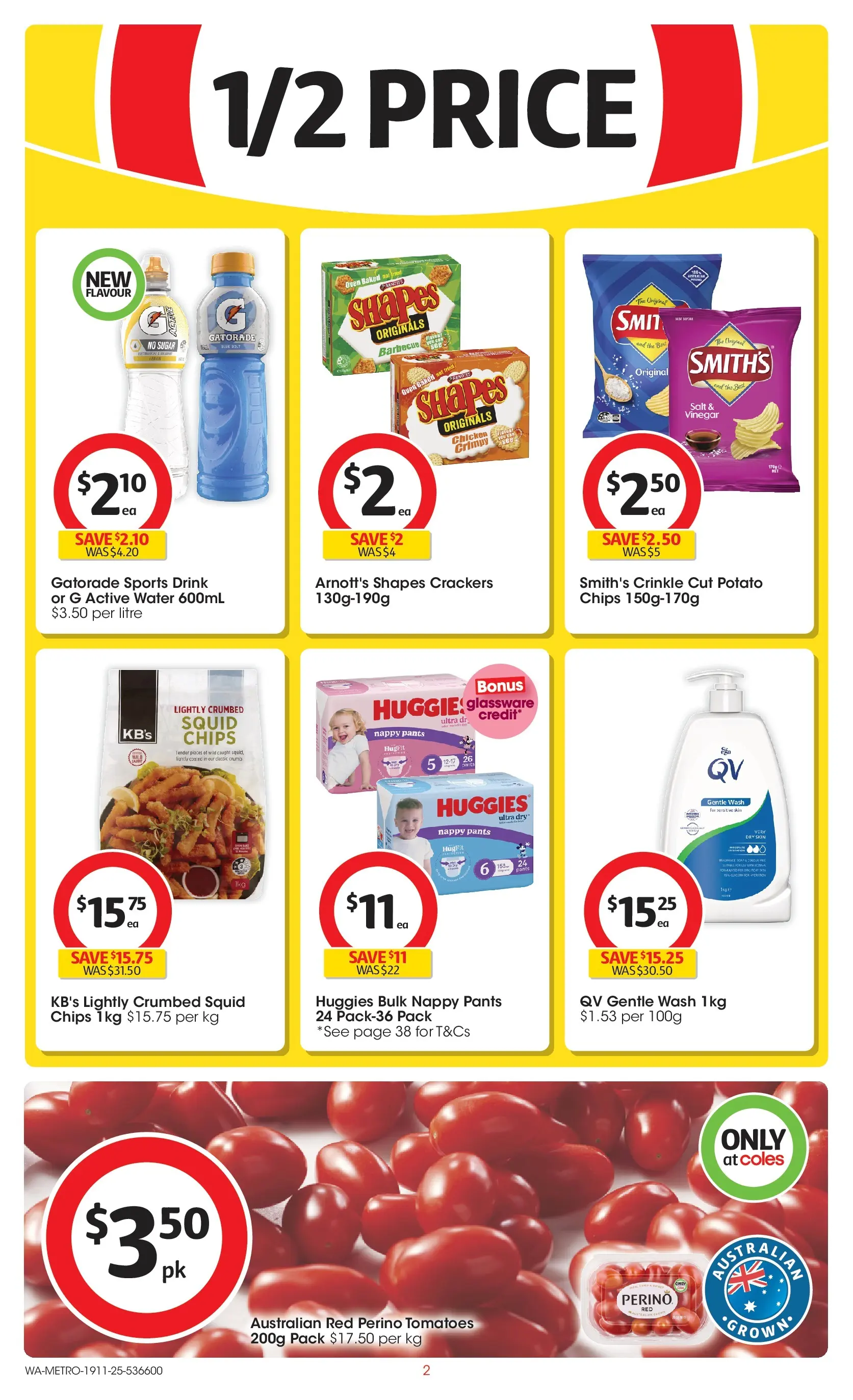﻿﻿Coles catalogue valid from 18/11/2025 > Online Australia | Page: 2 | Products: Glassware, Tomatoes, Water, Vinegar