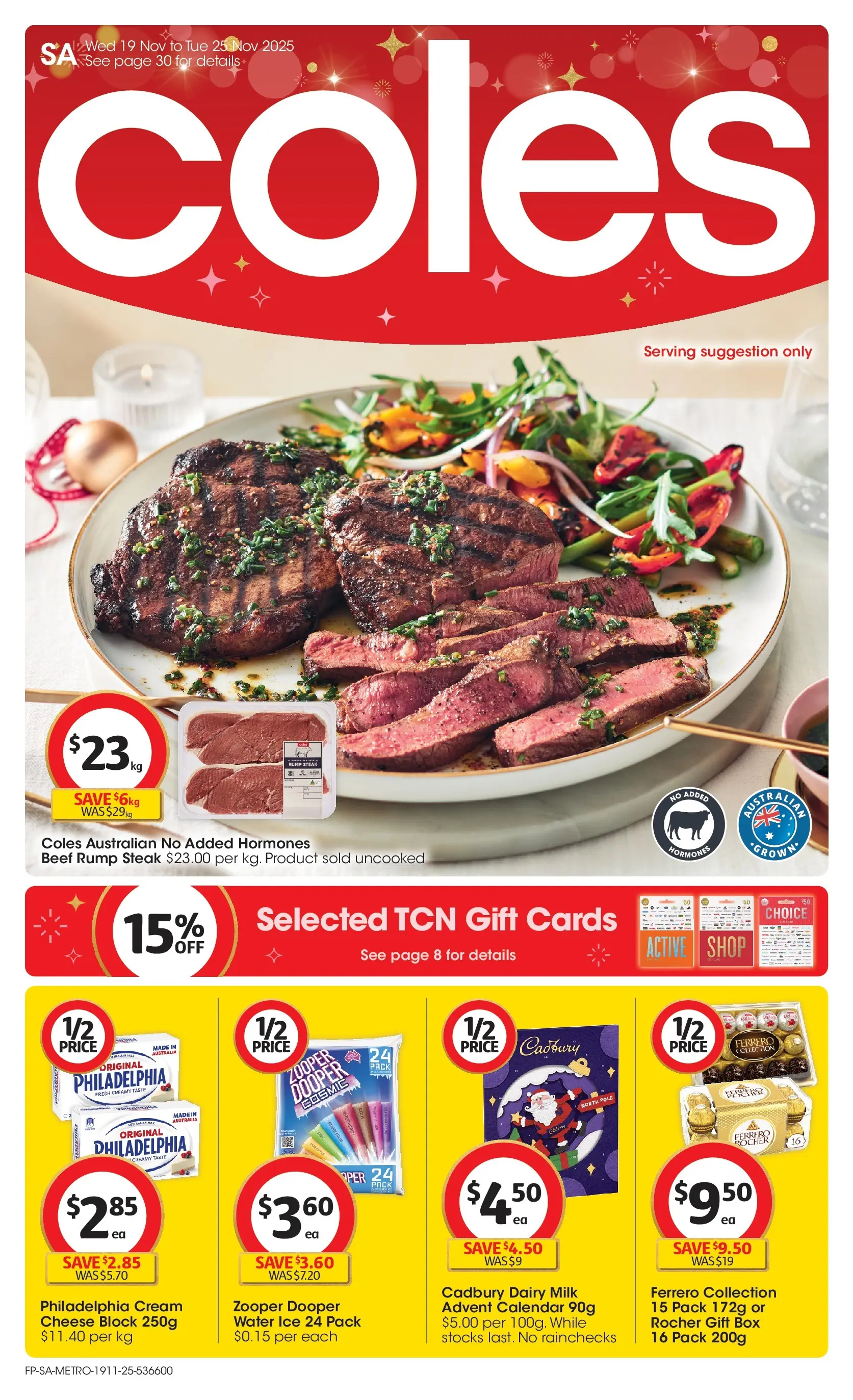 ﻿﻿Coles catalogue valid from 19/11/2025 > Online Australia | Page: 1 | Products: Box, Milk, Dairy, Cheese
