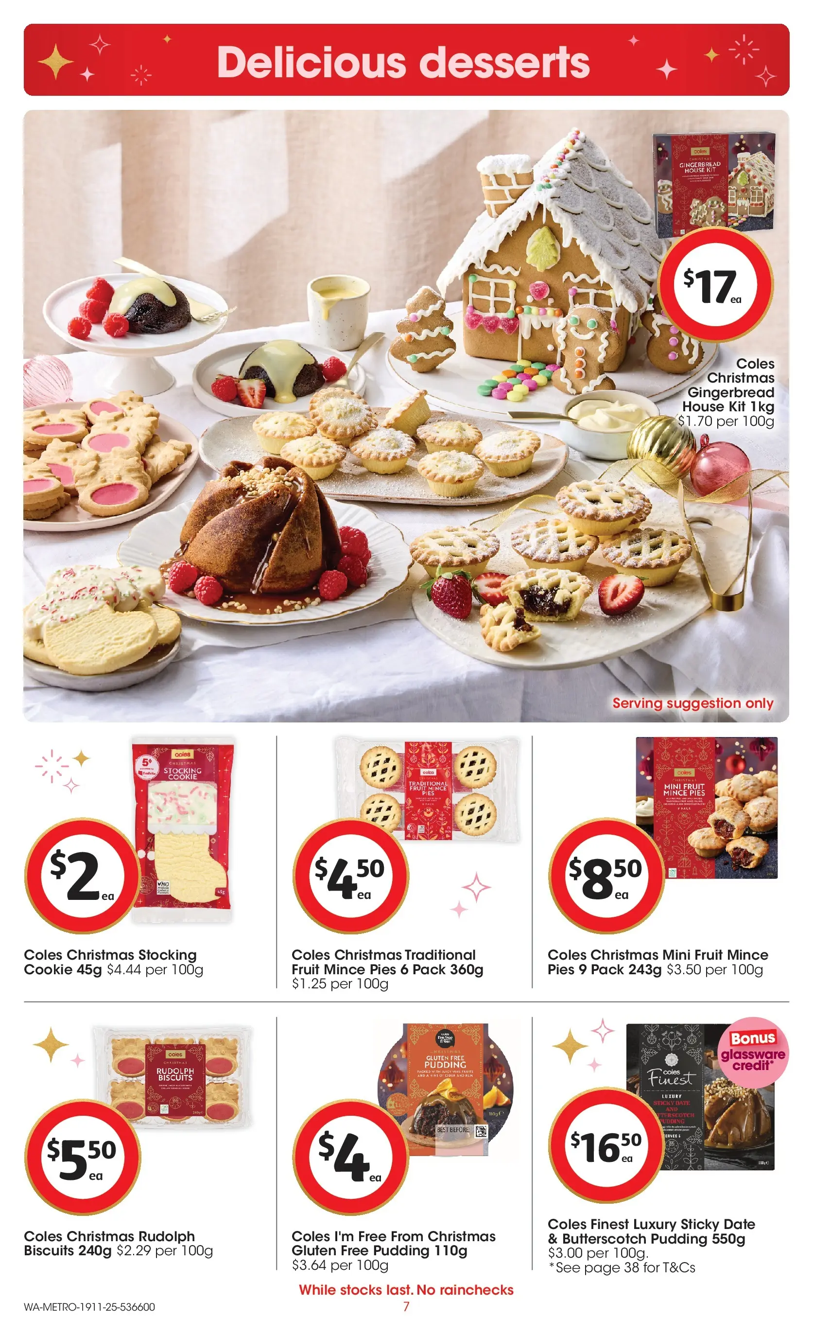 ﻿﻿Coles catalogue valid from 18/11/2025 > Online Australia | Page: 7 | Products: Glassware, Biscuits, Pudding, Date