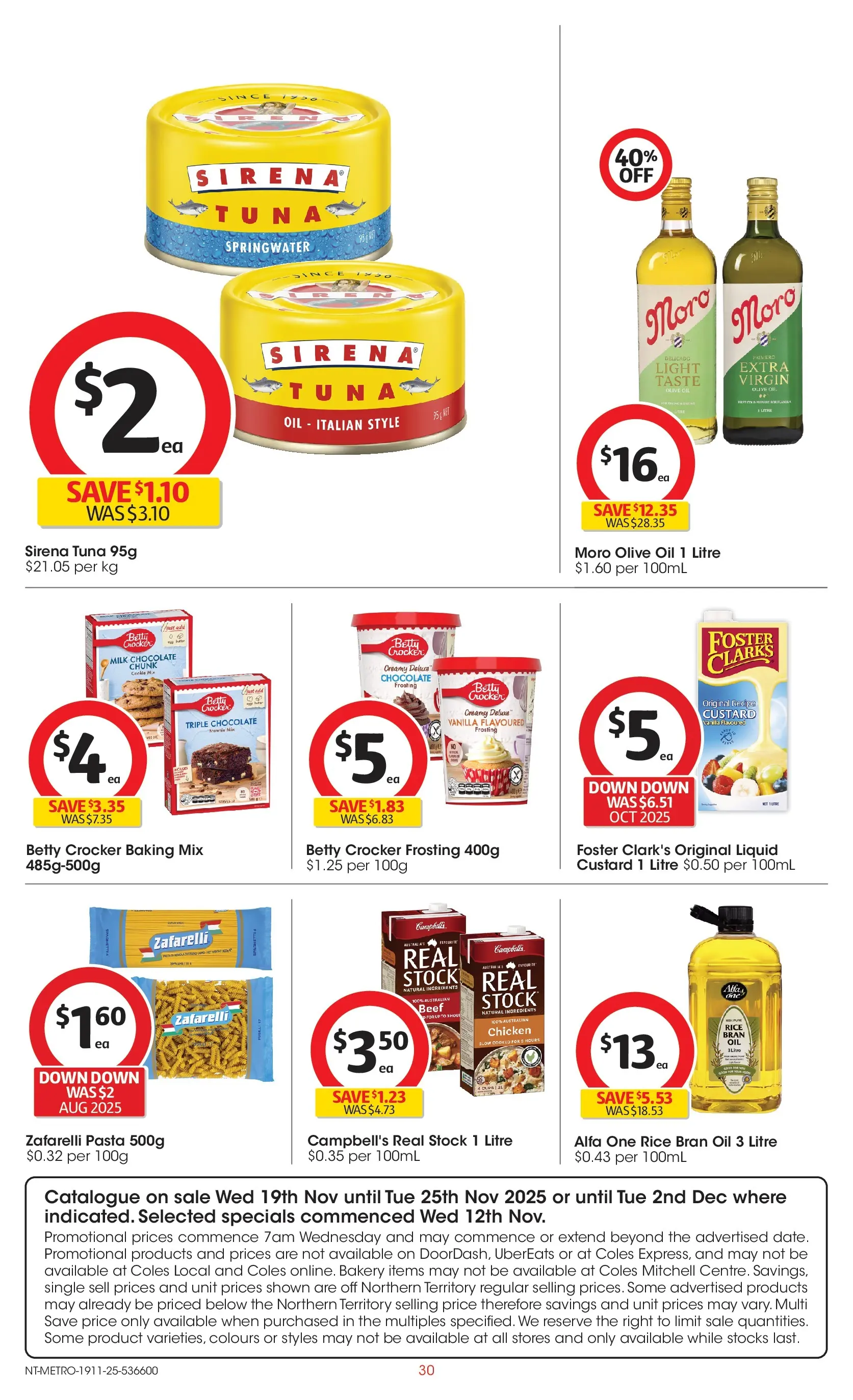 ﻿﻿Coles catalogue valid from 18/11/2025 > Online Australia | Page: 30 | Products: Oil, Chocolate, Rice, Beef