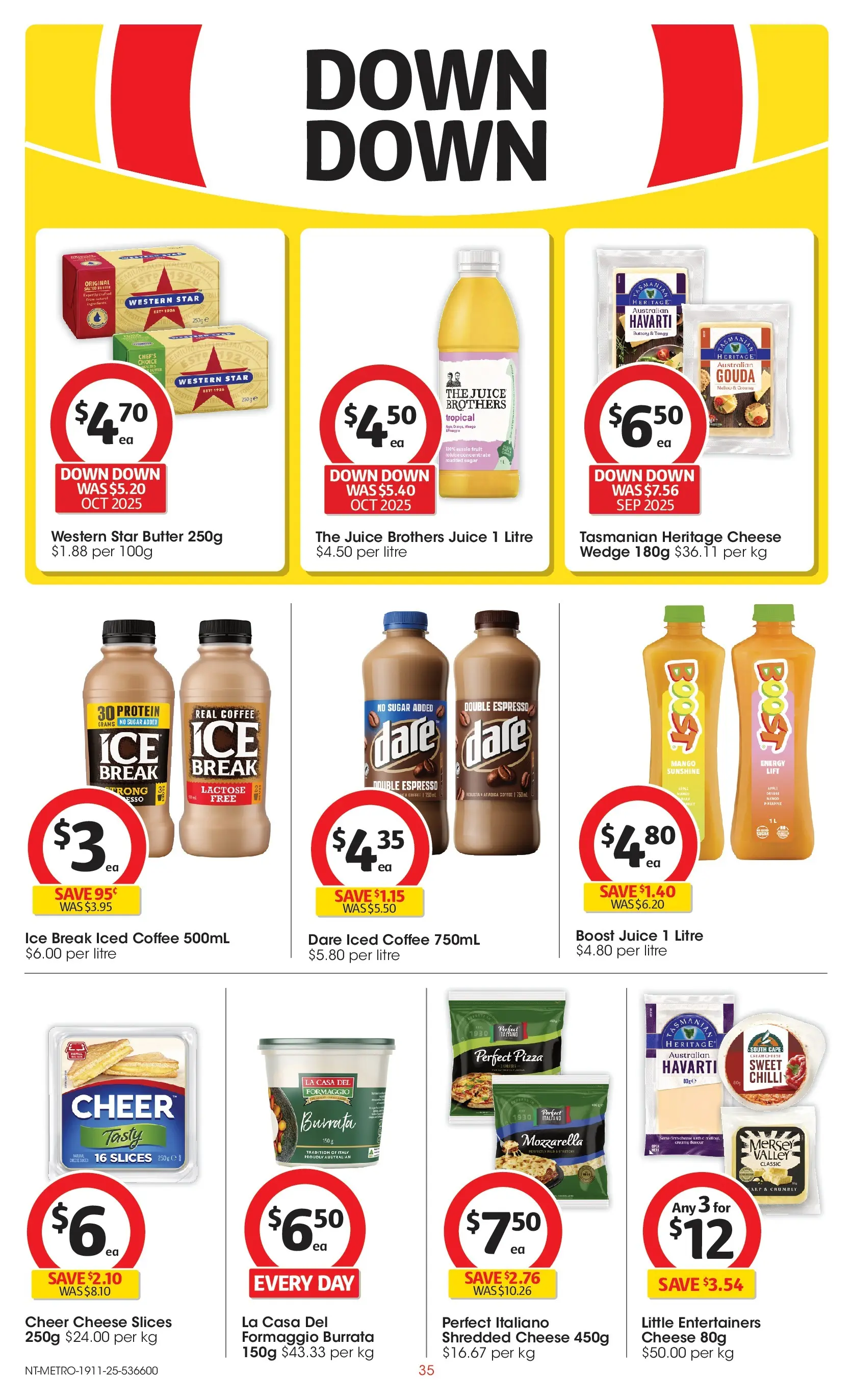 ﻿﻿Coles catalogue valid from 18/11/2025 > Online Australia | Page: 35 | Products: Pizza, Juice, Sugar, Mango