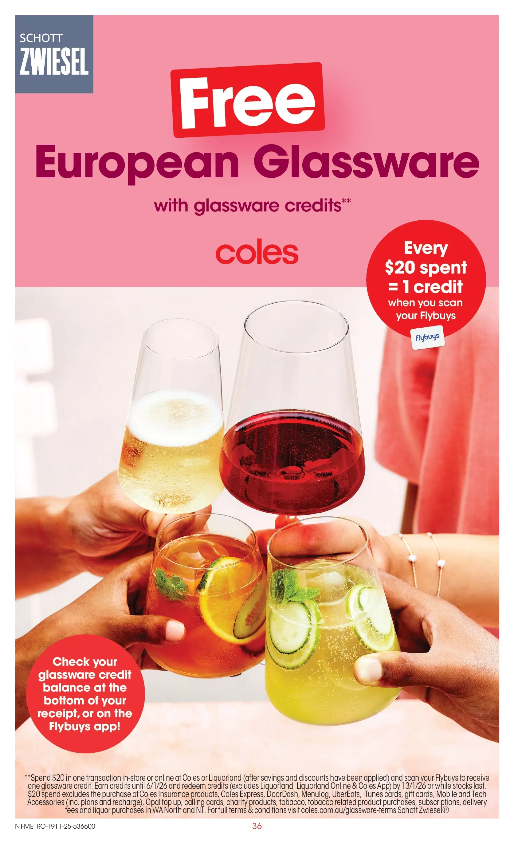 ﻿﻿Coles catalogue valid from 18/11/2025 > Online Australia | Page: 36 | Products: Glassware, Opal, Accessories, Mobile