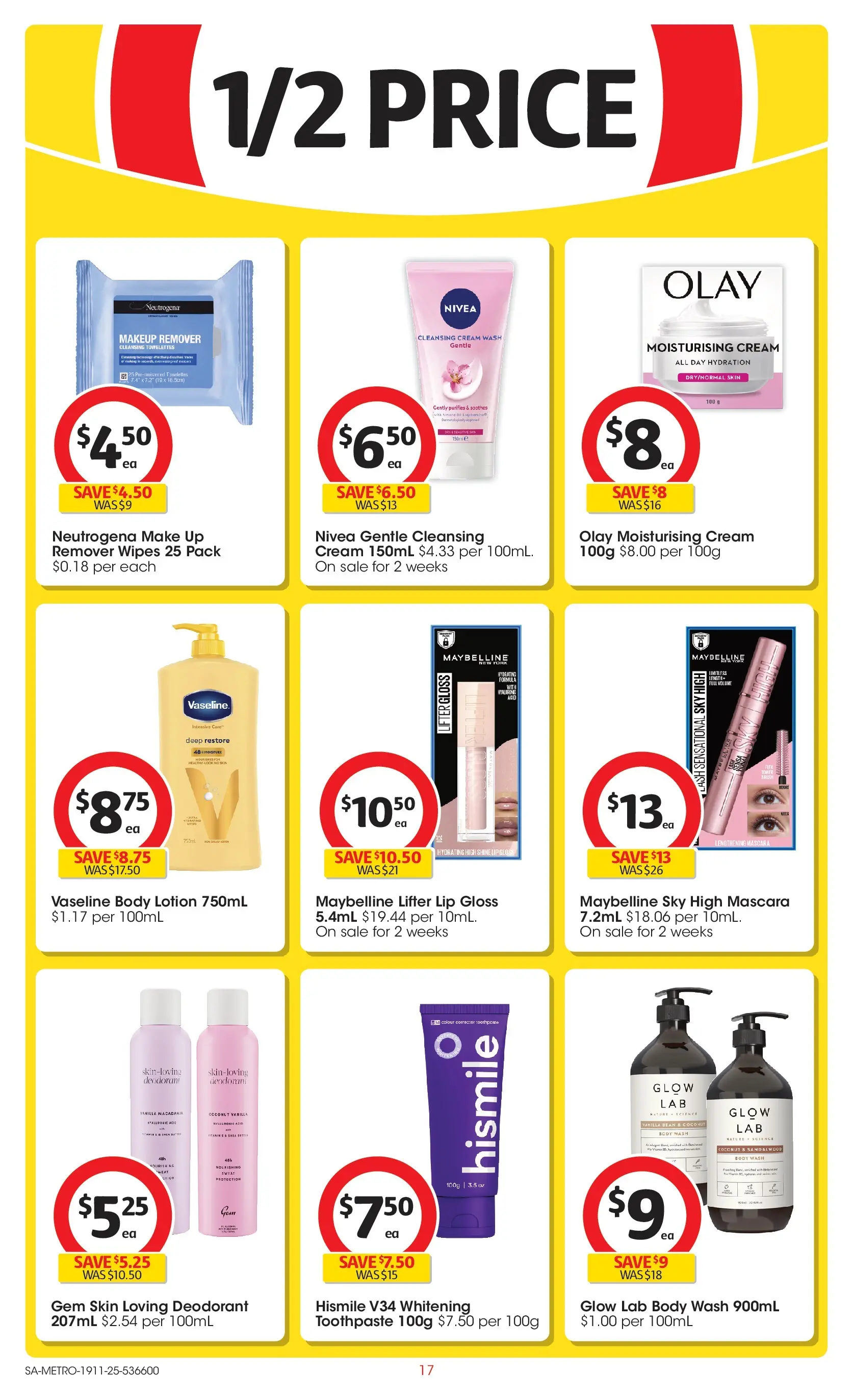 ﻿﻿Coles catalogue valid from 19/11/2025 > Online Australia | Page: 17 | Products: Lotion, Water, Acne, Body lotion
