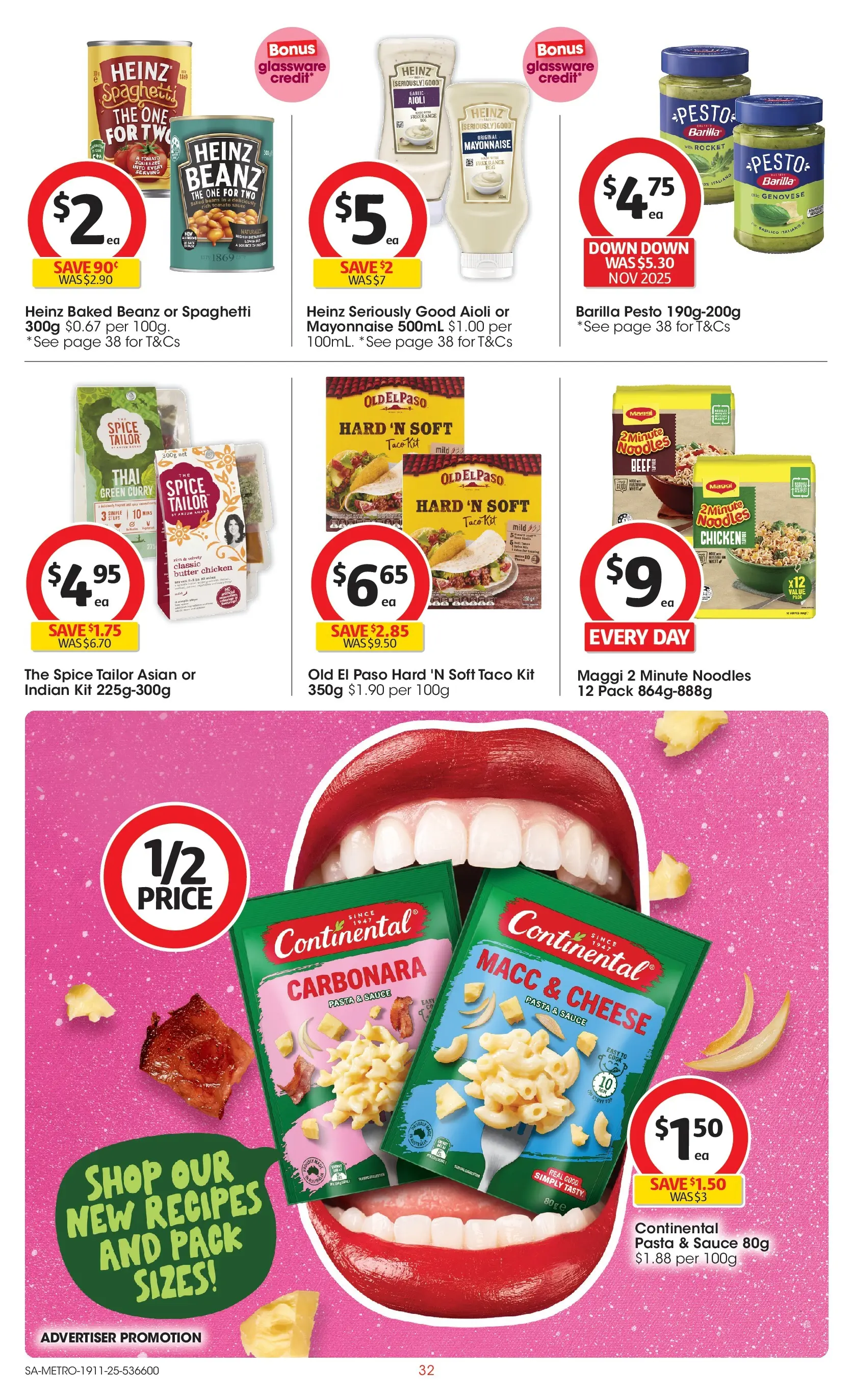 ﻿﻿Coles catalogue valid from 19/11/2025 > Online Australia | Page: 32 | Products: Glassware, Chicken, Rice, Olive oil