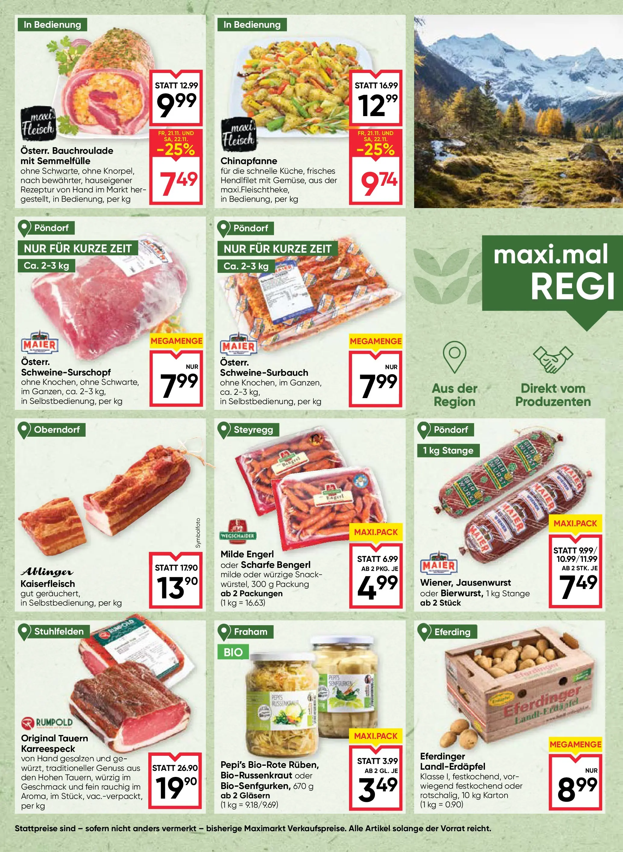 Maximarkt Wels, Ried von 20.11.2025 - Aktuelle Angebote | Seite: 4 | Produkte: Wurst, Bier