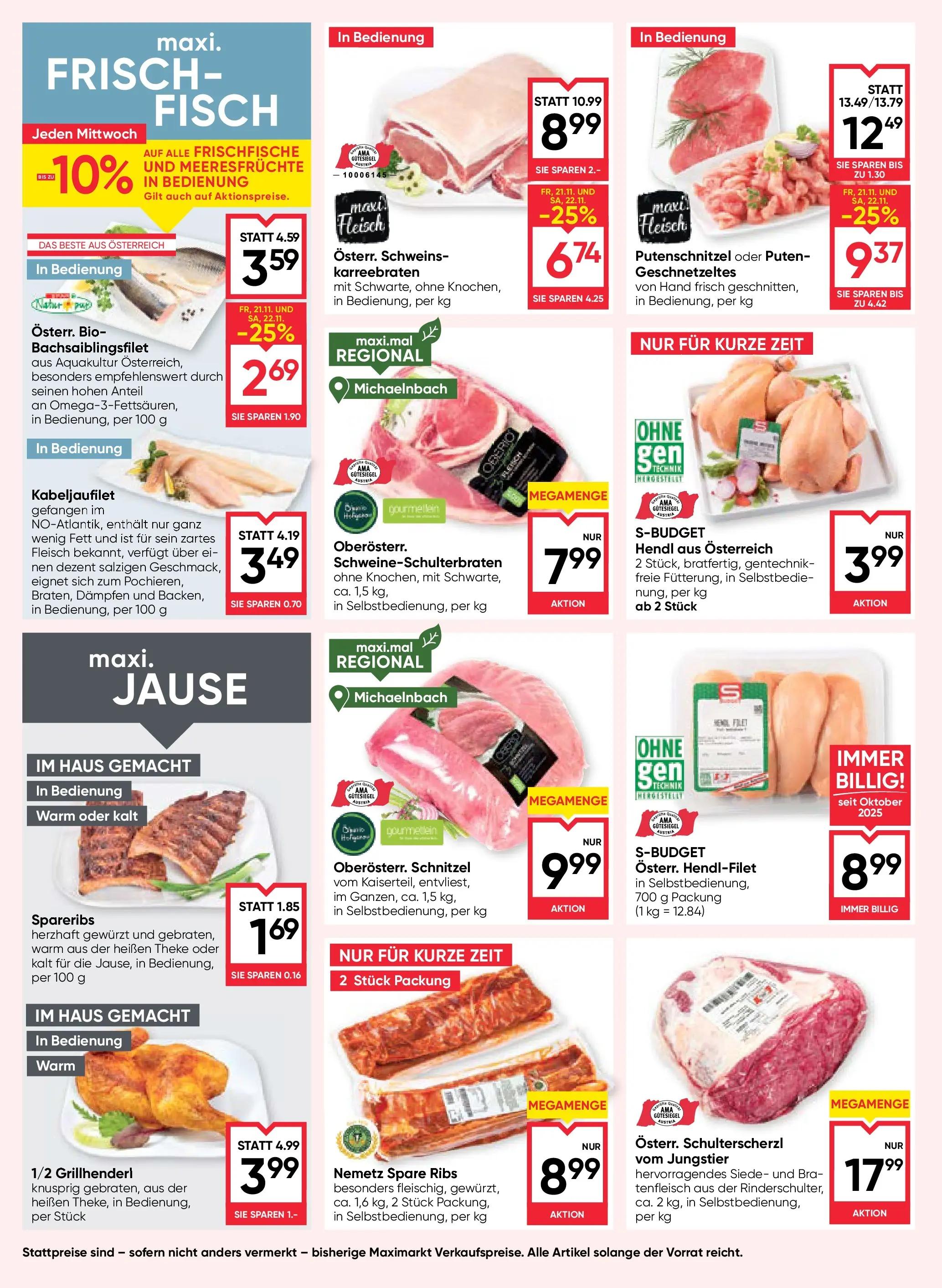 Maximarkt Wels, Ried von 20.11.2025 - Aktuelle Angebote | Seite: 8 | Produkte: Meeresfrüchte, Fisch