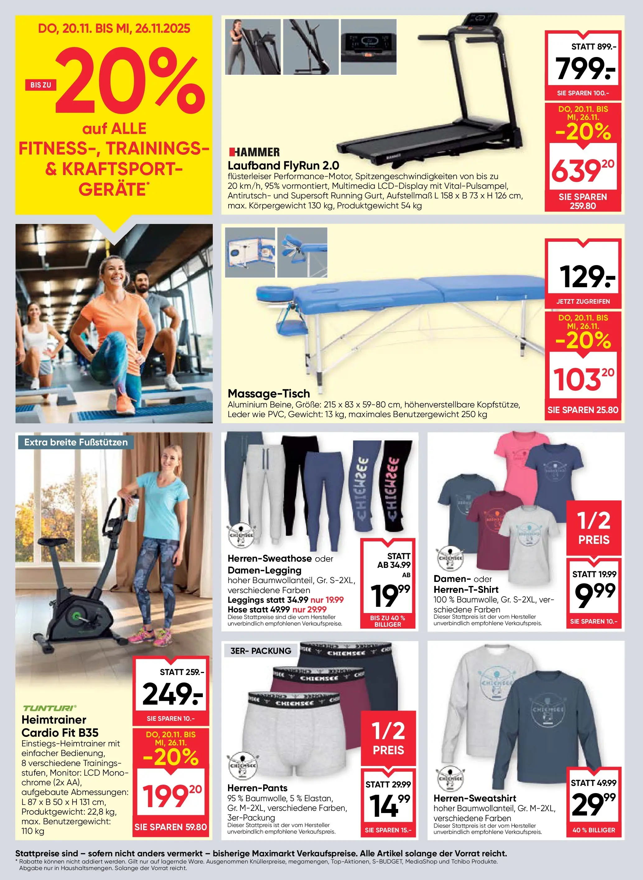 Maximarkt Wels, Ried von 20.11.2025 - Aktuelle Angebote | Seite: 20 | Produkte: Hose, Leggings, Monitor, Gewicht