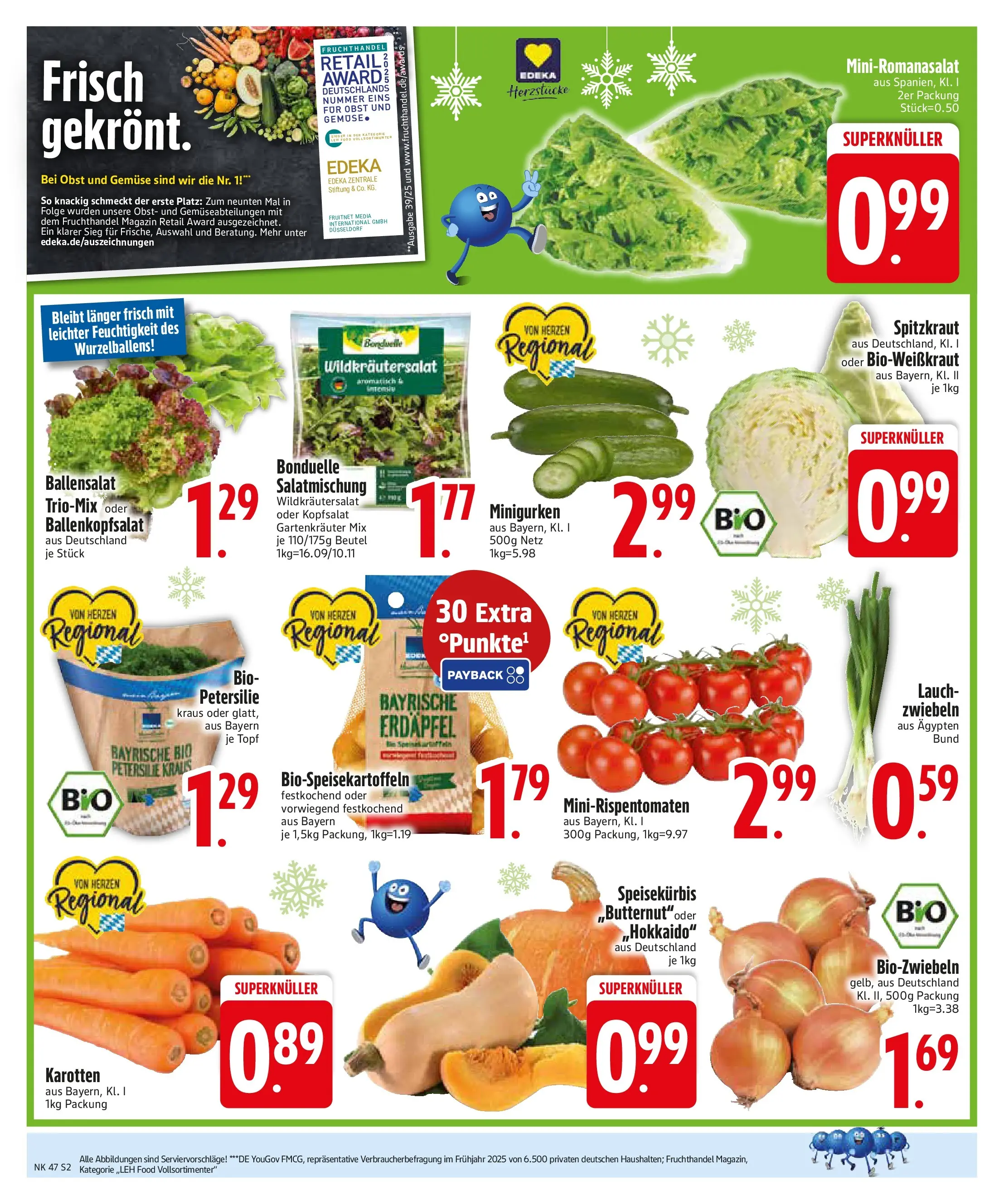 Edeka prospekt Asbach-Bäumenheim	 (ab 16.11.2025) » Angebote Online | Seite: 2 | Produkte: Zwiebeln, Gemüse, Obst, Petersilie