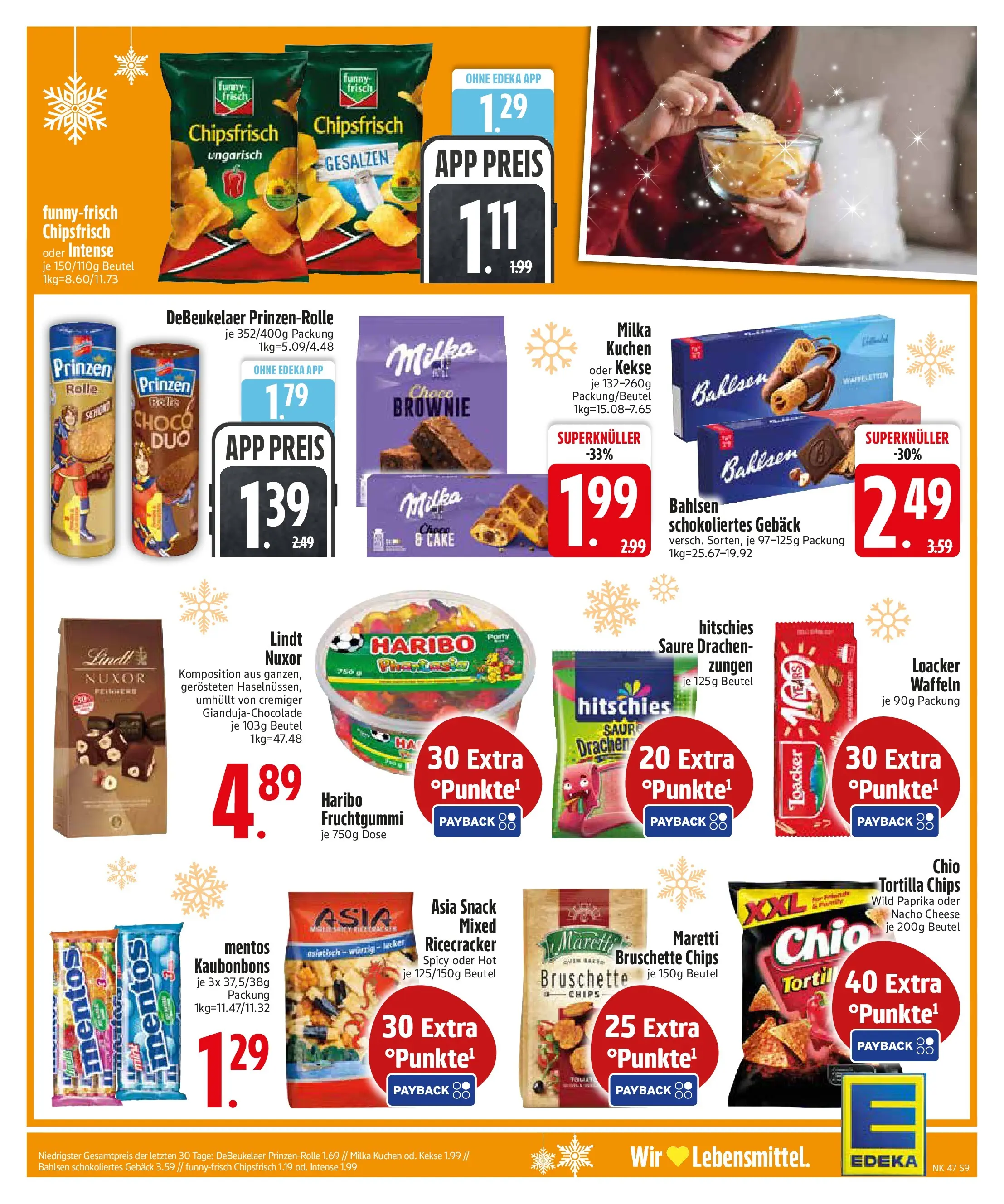 Edeka prospekt Asbach-Bäumenheim	 (ab 16.11.2025) » Angebote Online | Seite: 9 | Produkte: Milka, Waffeln, Kuchen, Kekse