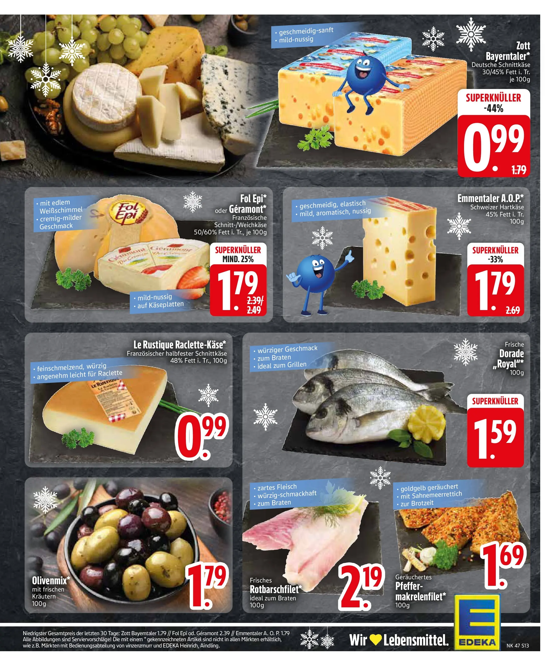Edeka prospekt Asbach-Bäumenheim	 (ab 16.11.2025) » Angebote Online | Seite: 13 | Produkte: Dorade, Geramont, Pfeffer, Raclette