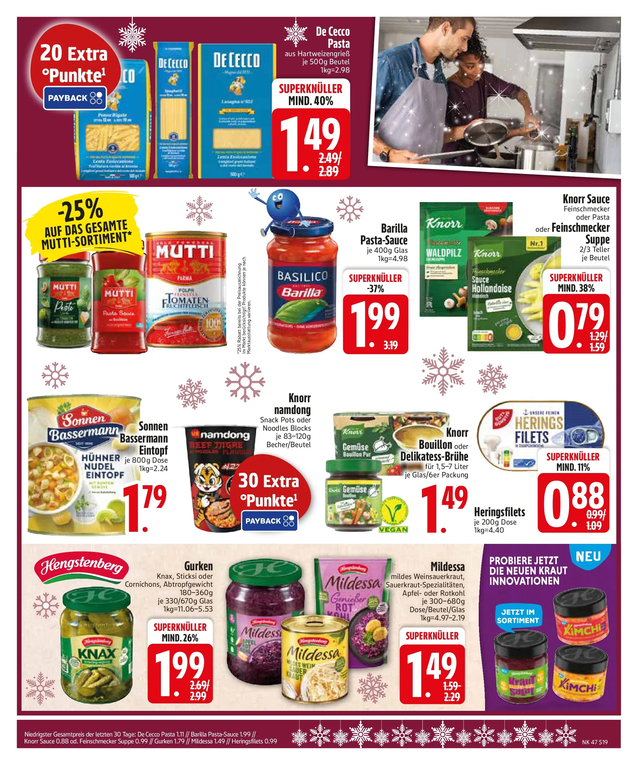 Edeka prospekt Asbach-Bäumenheim	 (ab 16.11.2025) » Angebote Online | Seite: 19 | Produkte: Äpfel, Gemüse, Kraut, Gurken