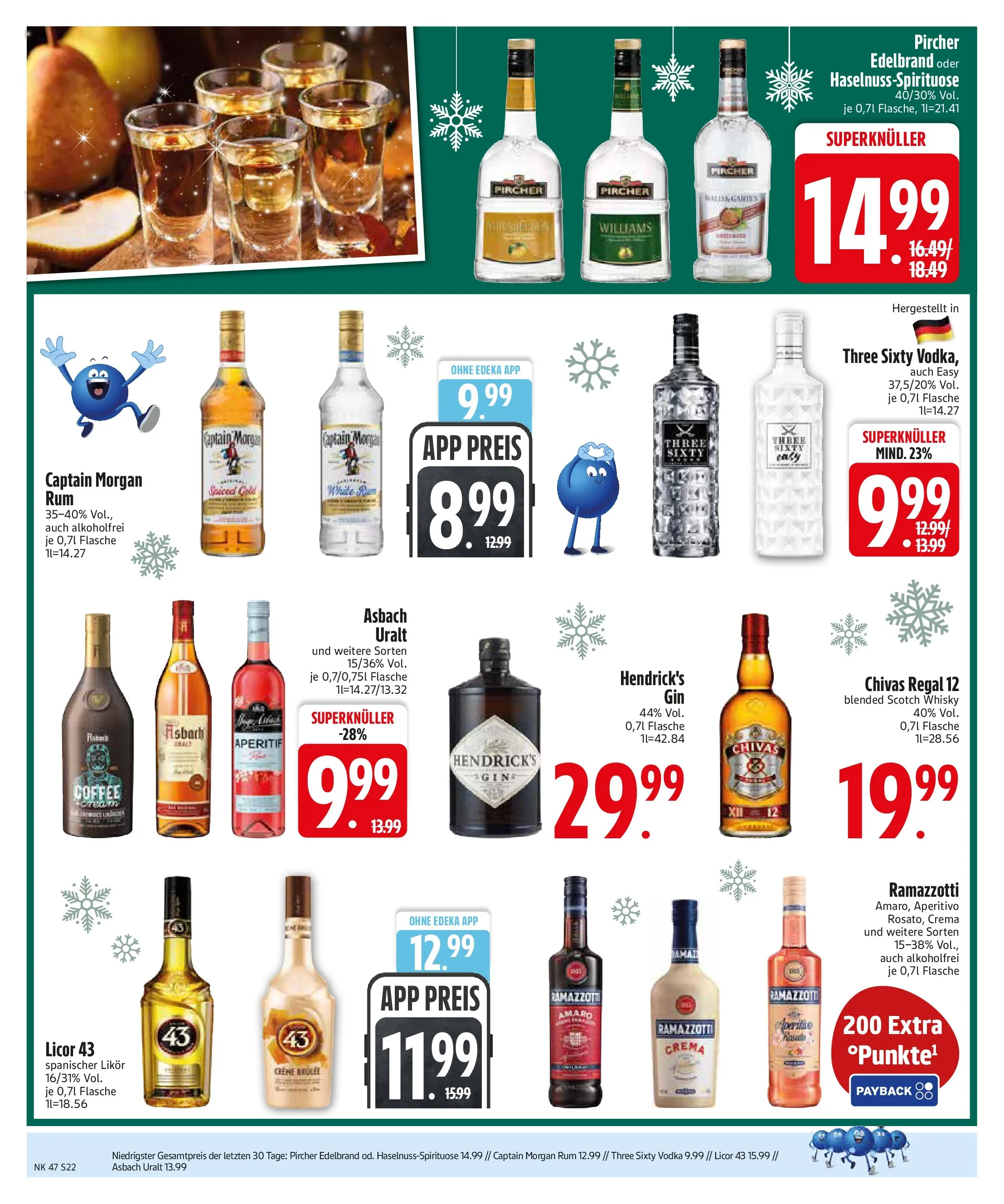 Edeka prospekt Asbach-Bäumenheim	 (ab 16.11.2025) » Angebote Online | Seite: 22 | Produkte: Whisky, Rum, Captain morgan, Ramazzotti