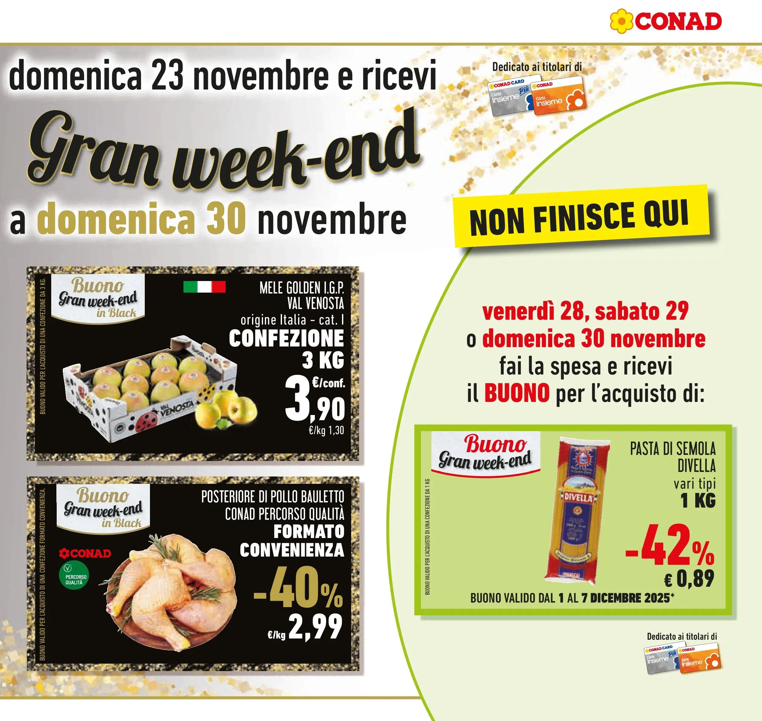 Volantino Conad dal 17/11/2025 > Anteprima | Pagina: 5 | Prodotti: Pollo, Mele, Pasta