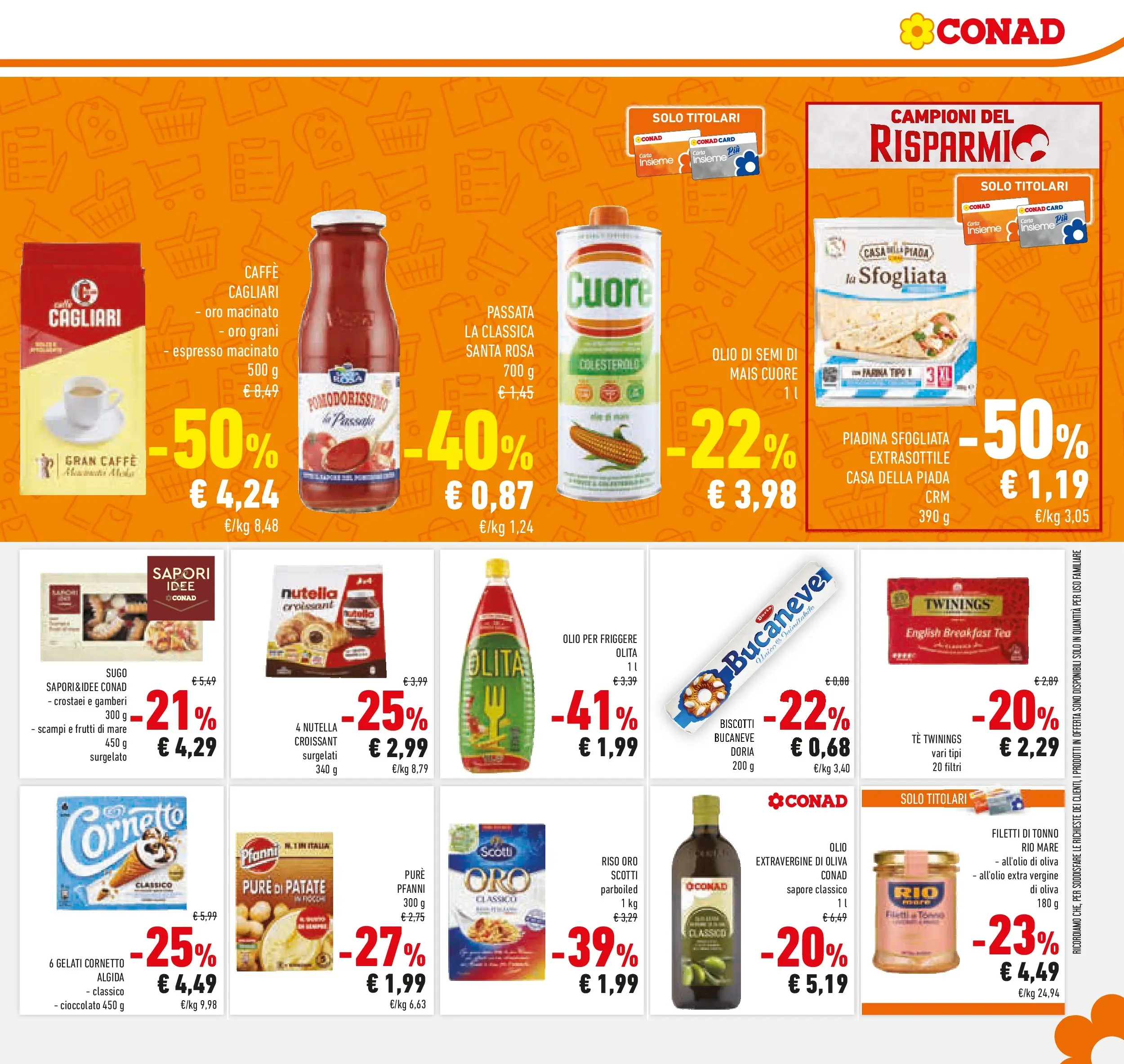 Volantino Conad dal 17/11/2025 > Anteprima | Pagina: 9 | Prodotti: Gamberi, Nutella, Olio per friggere, Macinato