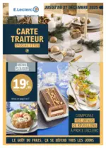 E.Leclerc CARTE TRAITEUR FESTIVE - au 27.12.2025