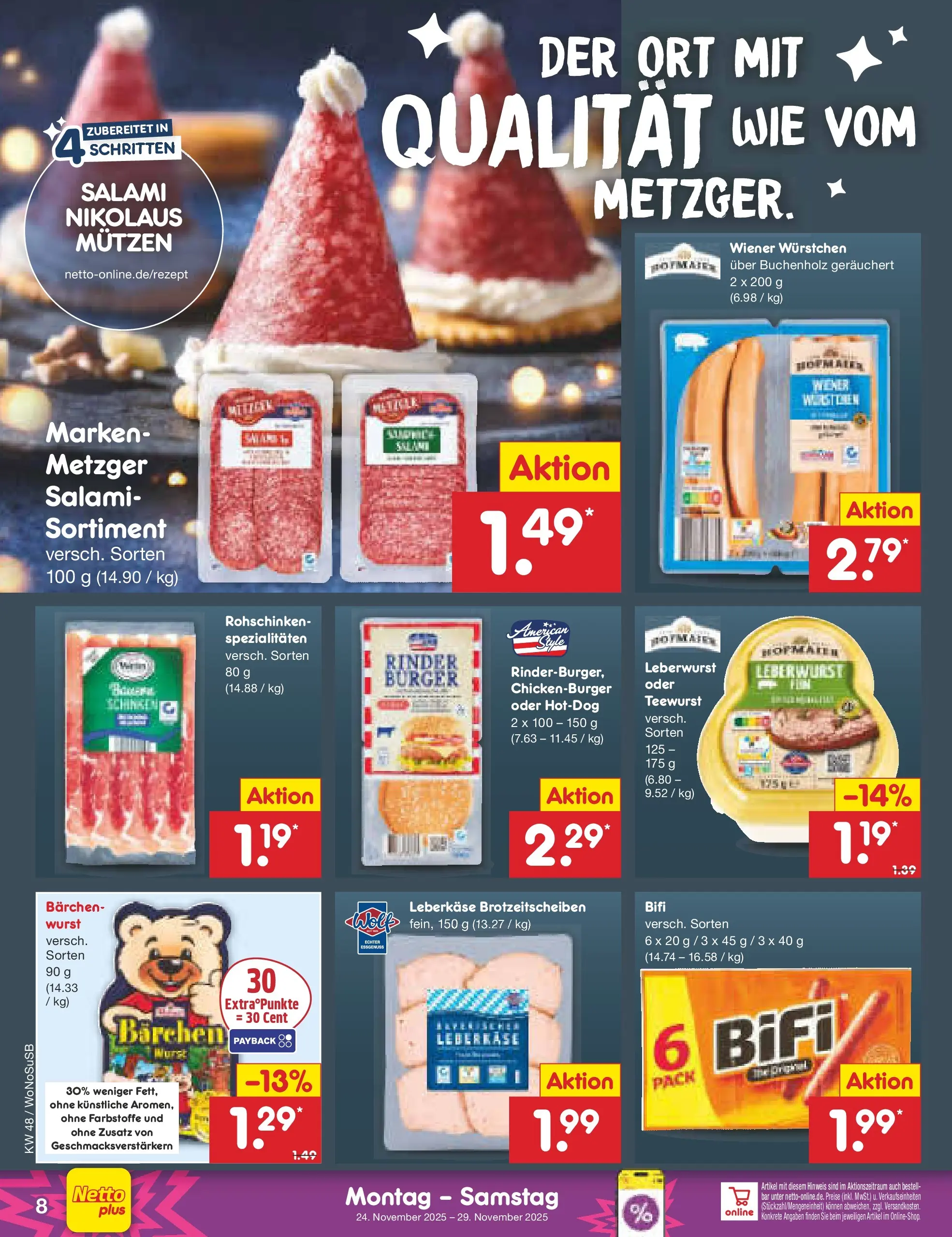 Netto Marken-Discount prospekt Lahnau	 (ab 23.11.2025) » Angebote | Seite: 8