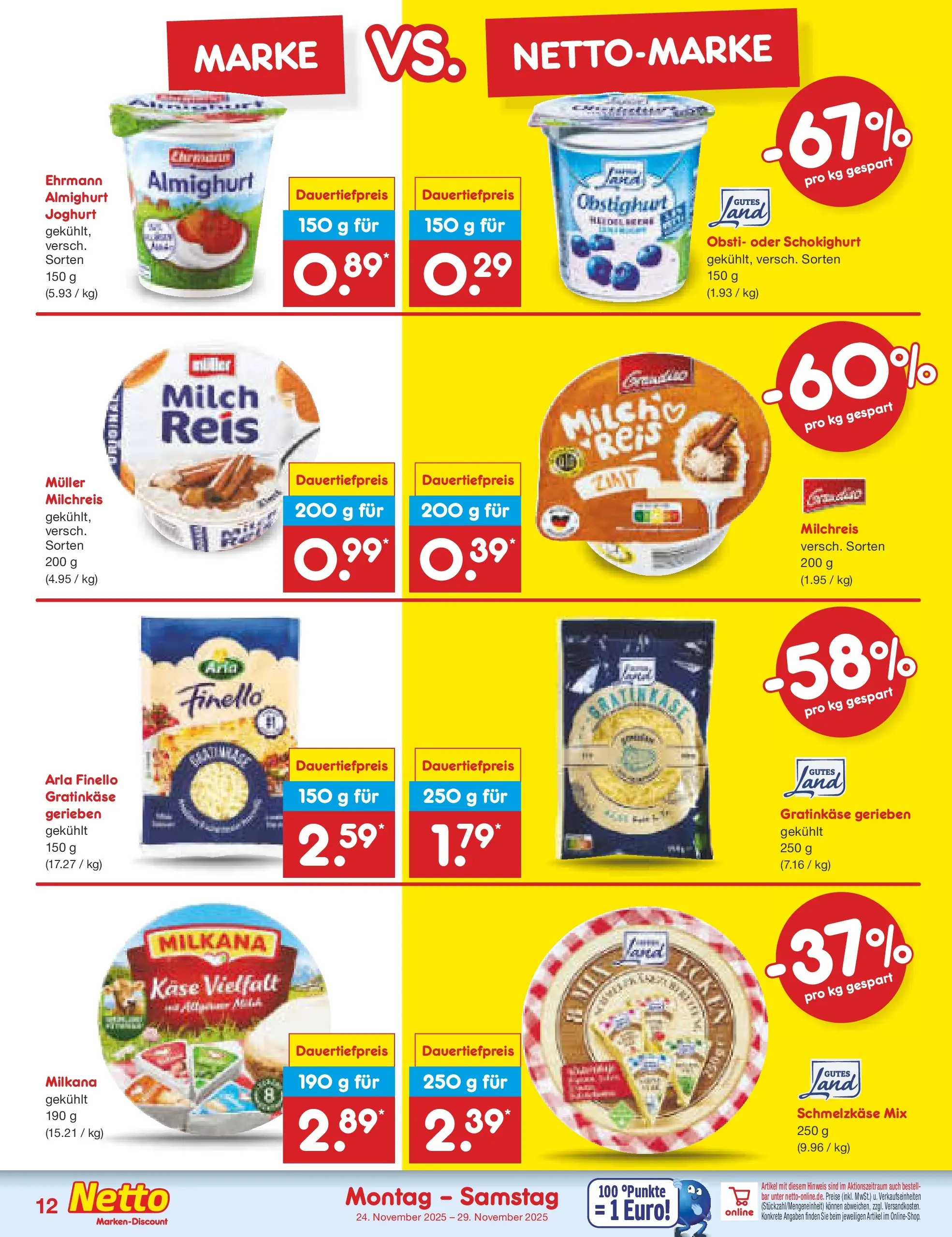 Netto Marken-Discount prospekt Hannover	 (ab 23.11.2025) » Angebote | Seite: 12