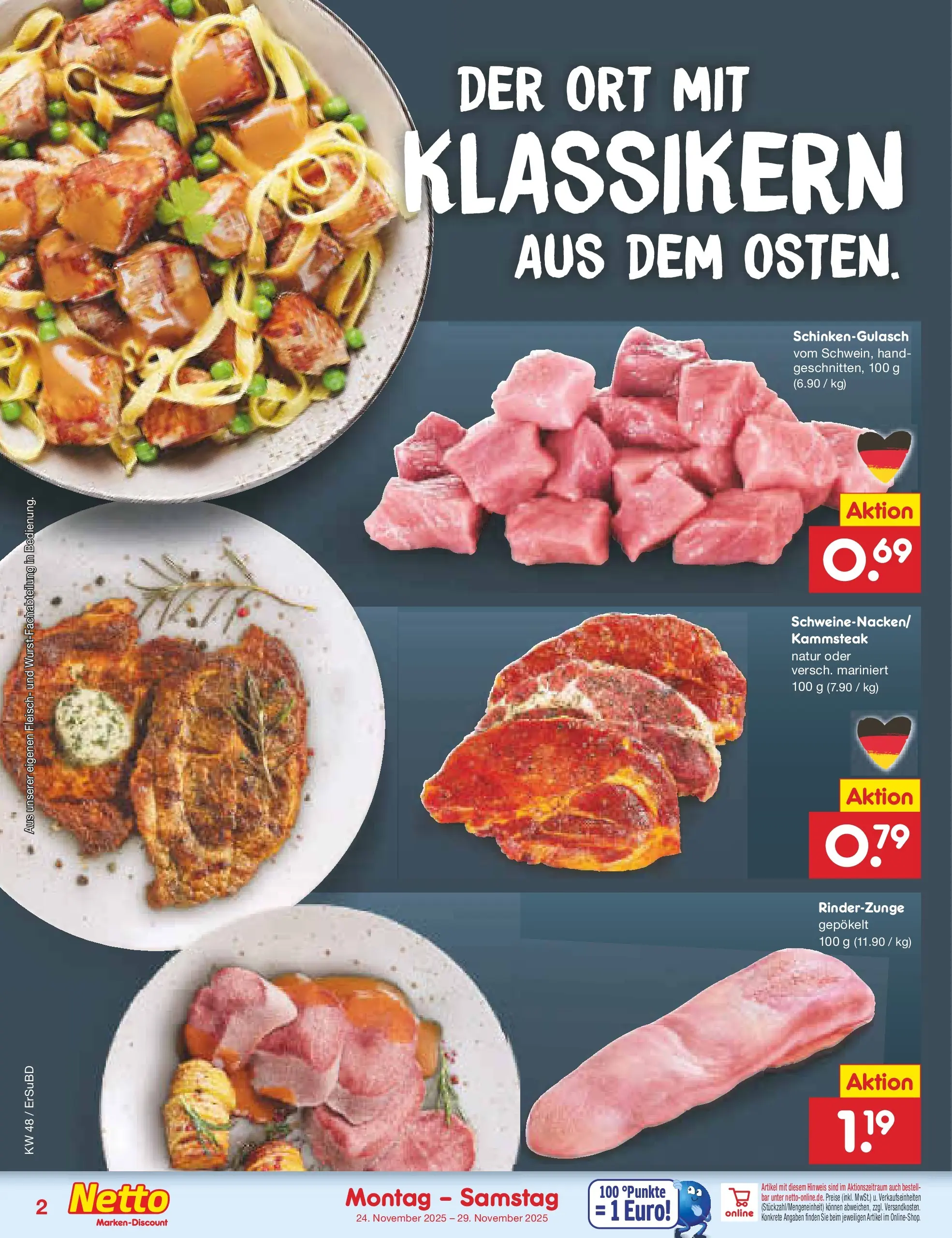 Netto Marken-Discount prospekt Jena-Lobeda	 (ab 24.11.2025) » Angebote | Seite: 24 | Produkte: Fleisch