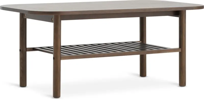 JYSK Маса за кафе LYNGVIG 60x110 1 рафт цвят тъмен дъб