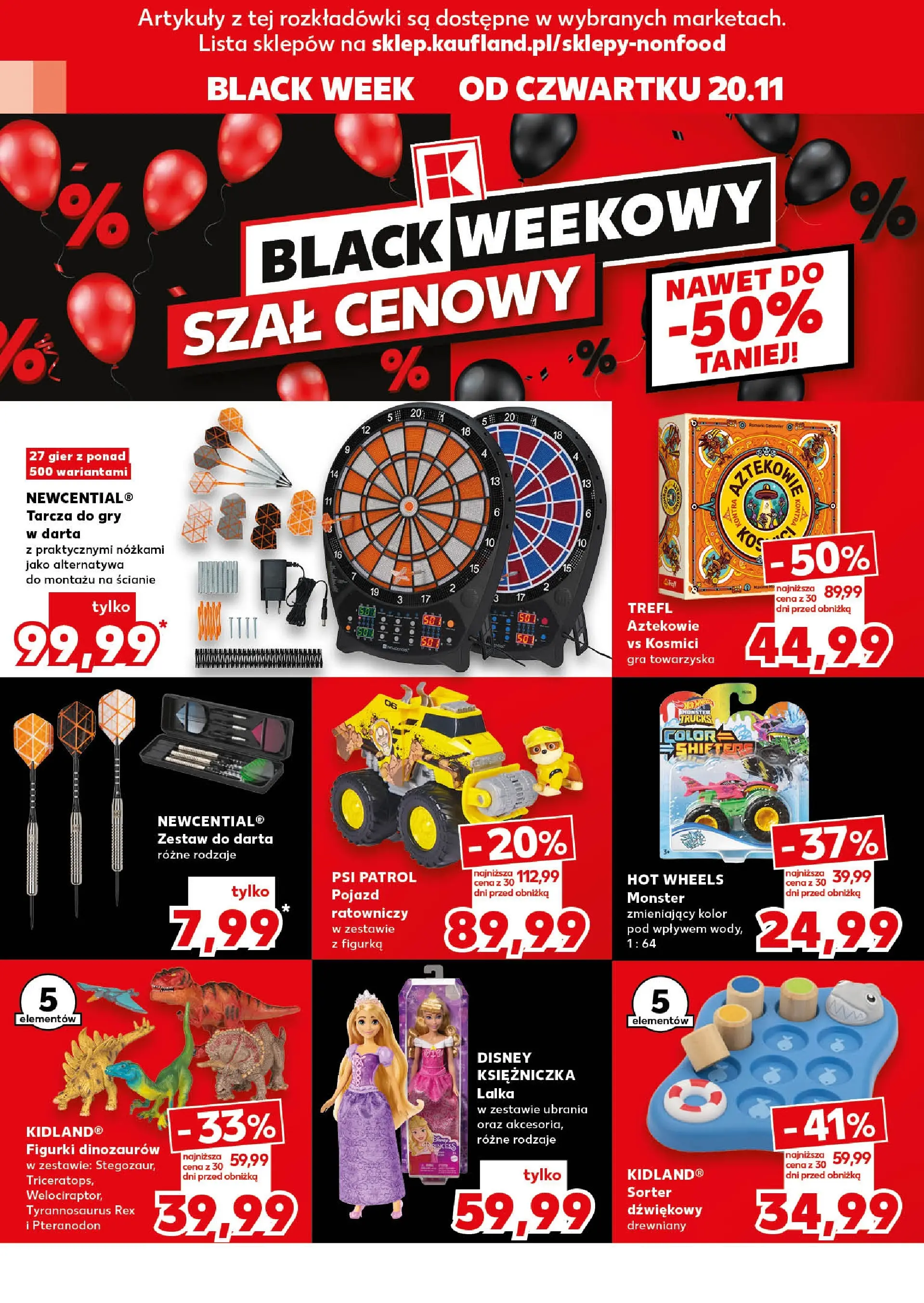 Kaufland gazetka (20.11.2025) od jutra ✳️ BLACK FRIDAY | Strona: 8 | Produkty: Ubrania, Gra, Figurki, Gry
