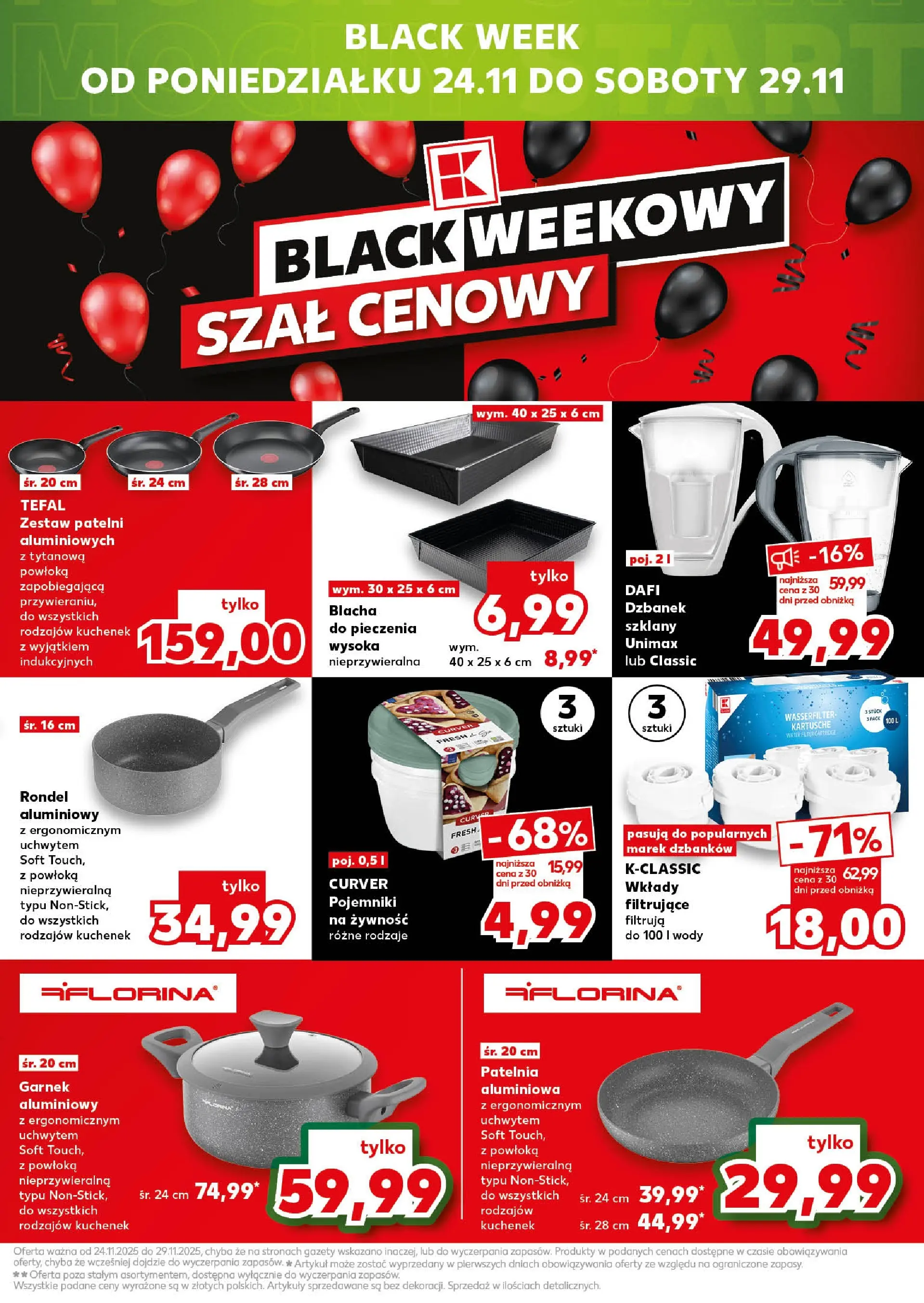 Kaufland gazetka (20.11.2025) od jutra ✳️ BLACK FRIDAY | Strona: 19 | Produkty: Dzbanek, Szal, Garnek, Tefal