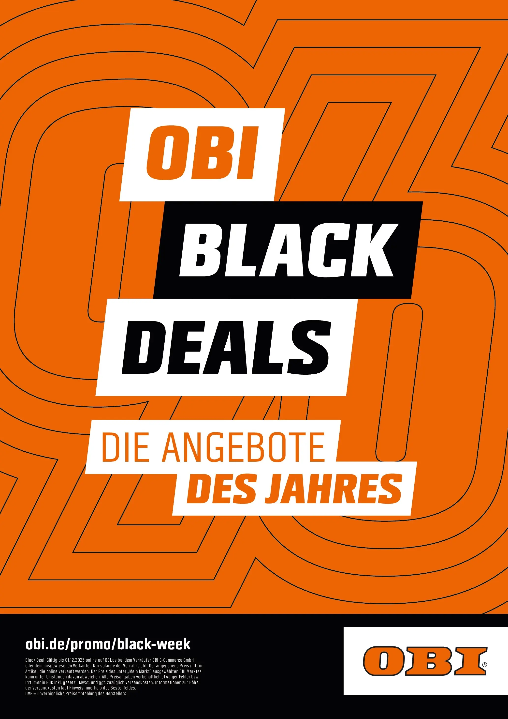 Obi BLACK FRIDAY Prospekt von 14.11.2025 | Seite: 1 | Produkte: Kaminofen