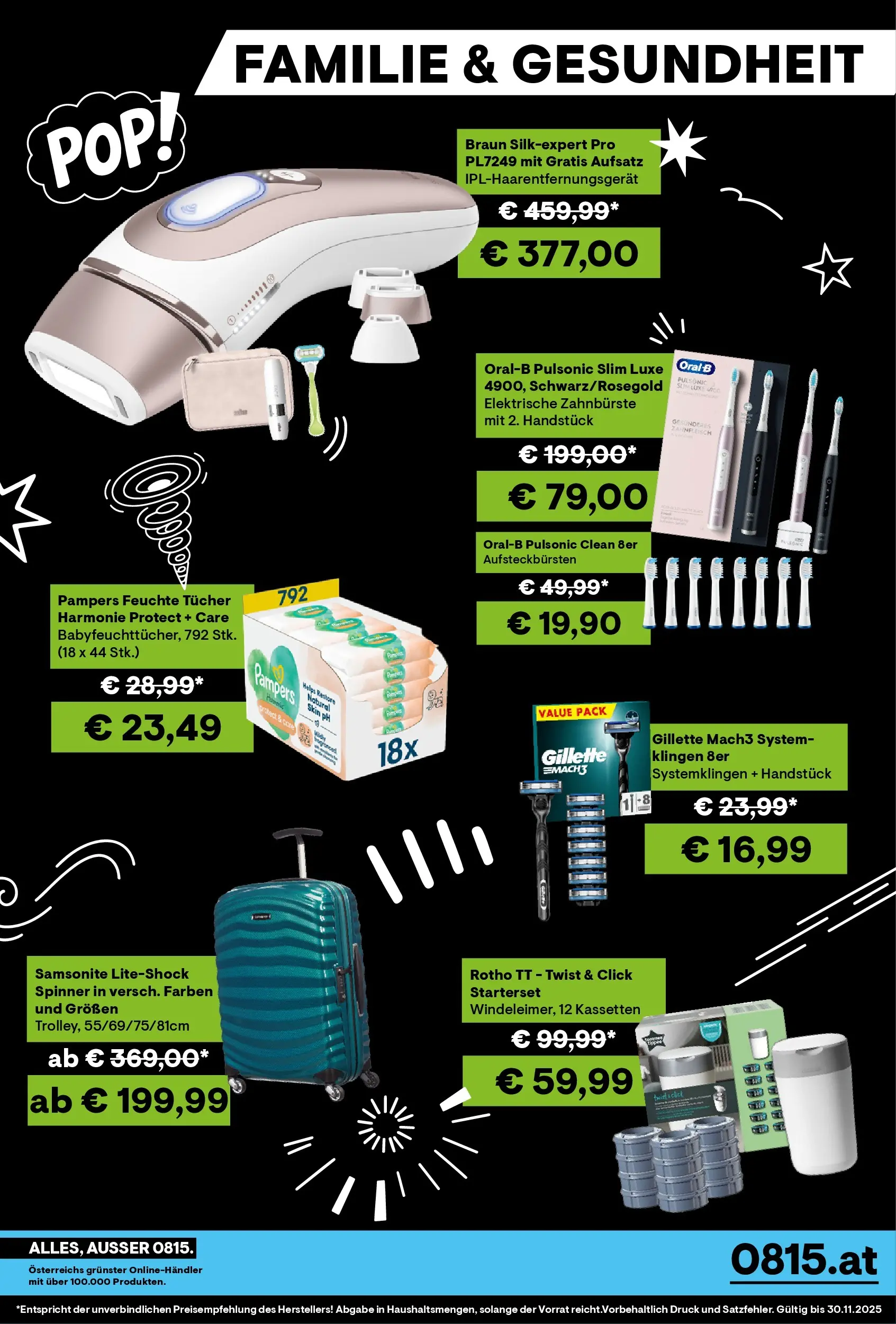 Entdecke - 0815 - Black Friday von 19.11.2025 - Aktuelle Angebote | Seite: 8 | Produkte: Elektrische zahnbürste, Pampers, Zahnbürste