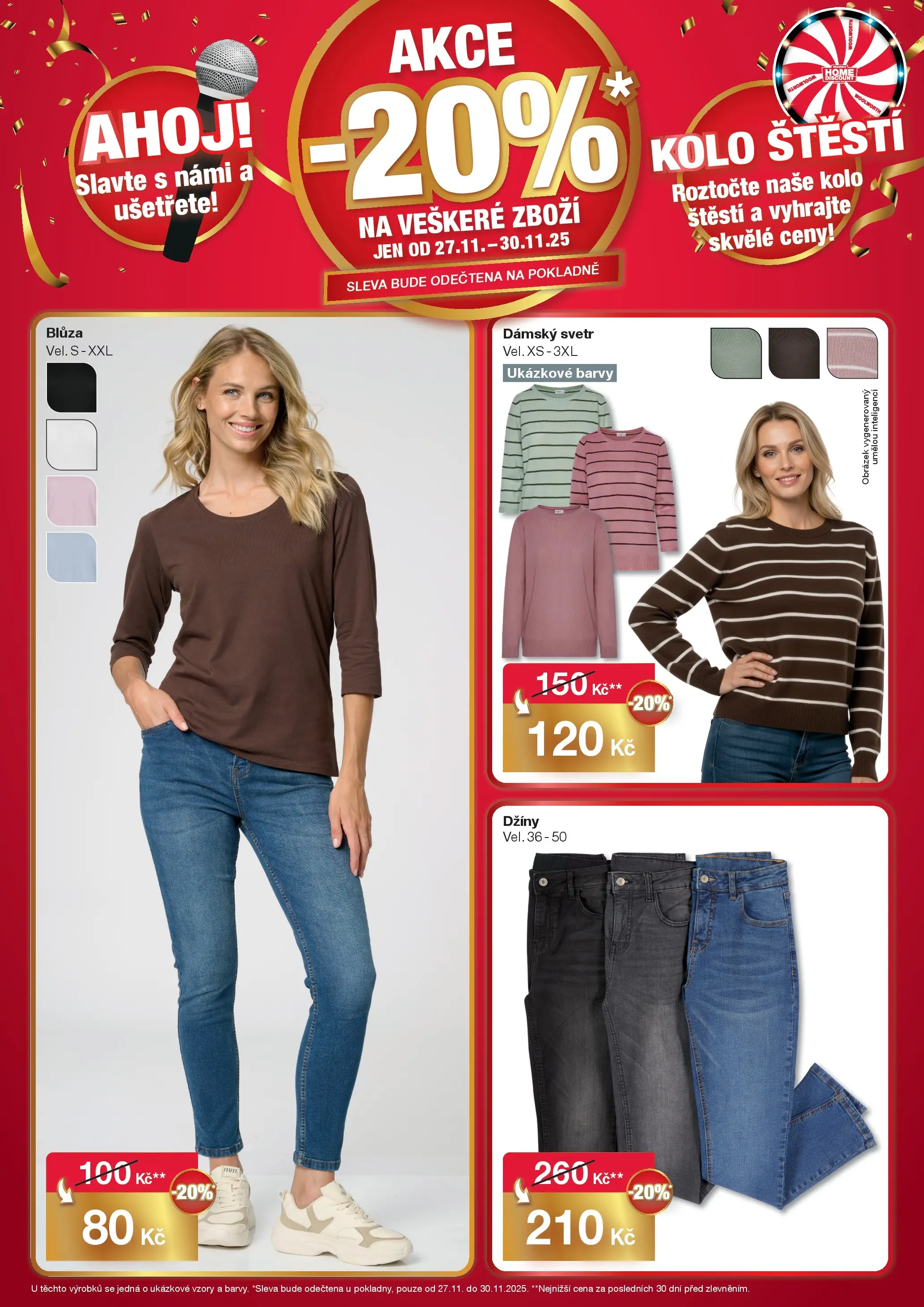 Woolworth leták - Cheb od 27.11.2025 - akční nabídka | Strana: 2 | Produkty: Svetr, Džíny, Kolo, Barvy