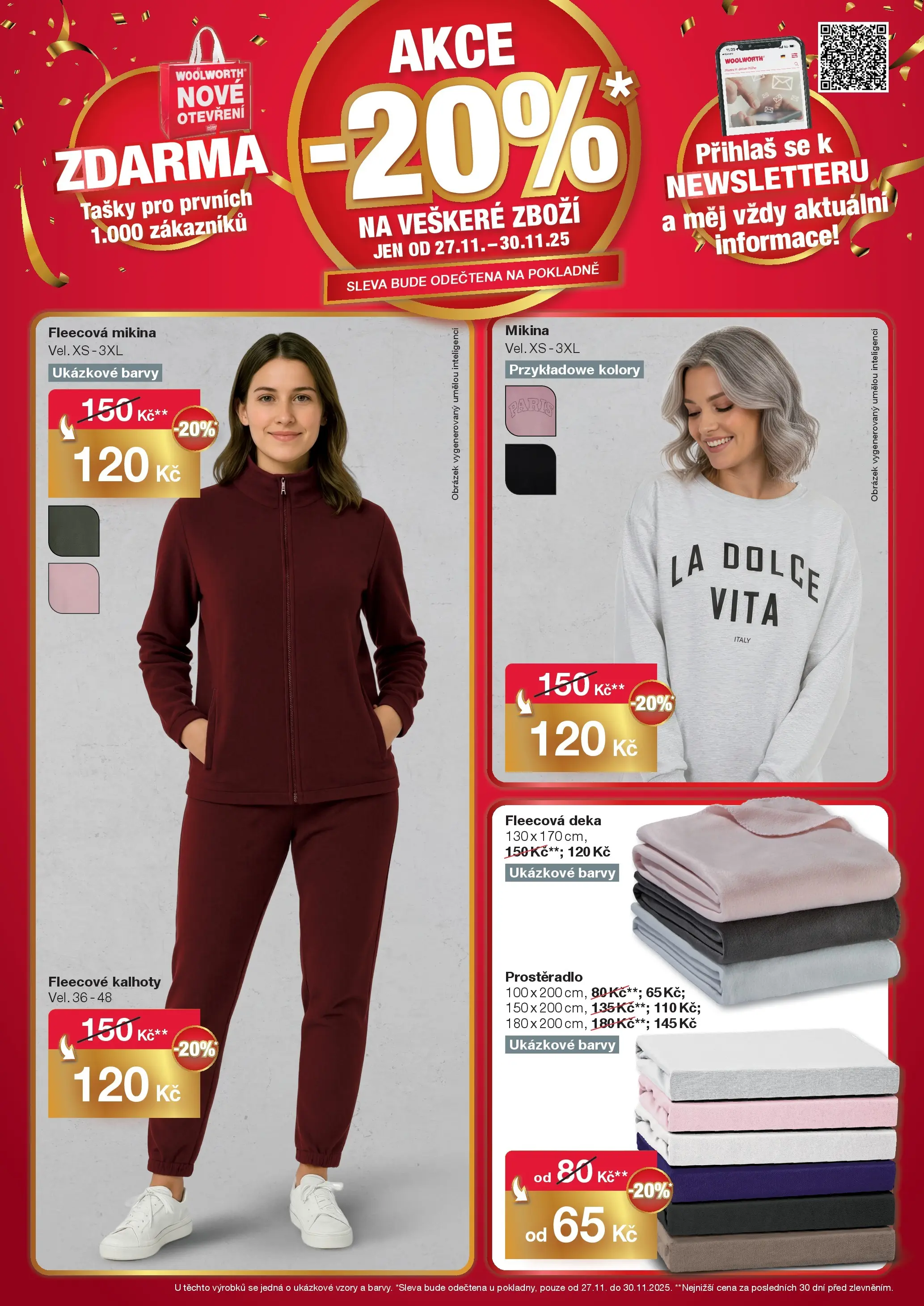 Woolworth leták - Cheb od 27.11.2025 - akční nabídka | Strana: 3 | Produkty: Mikina, Kalhoty, Deka, Prostěradlo