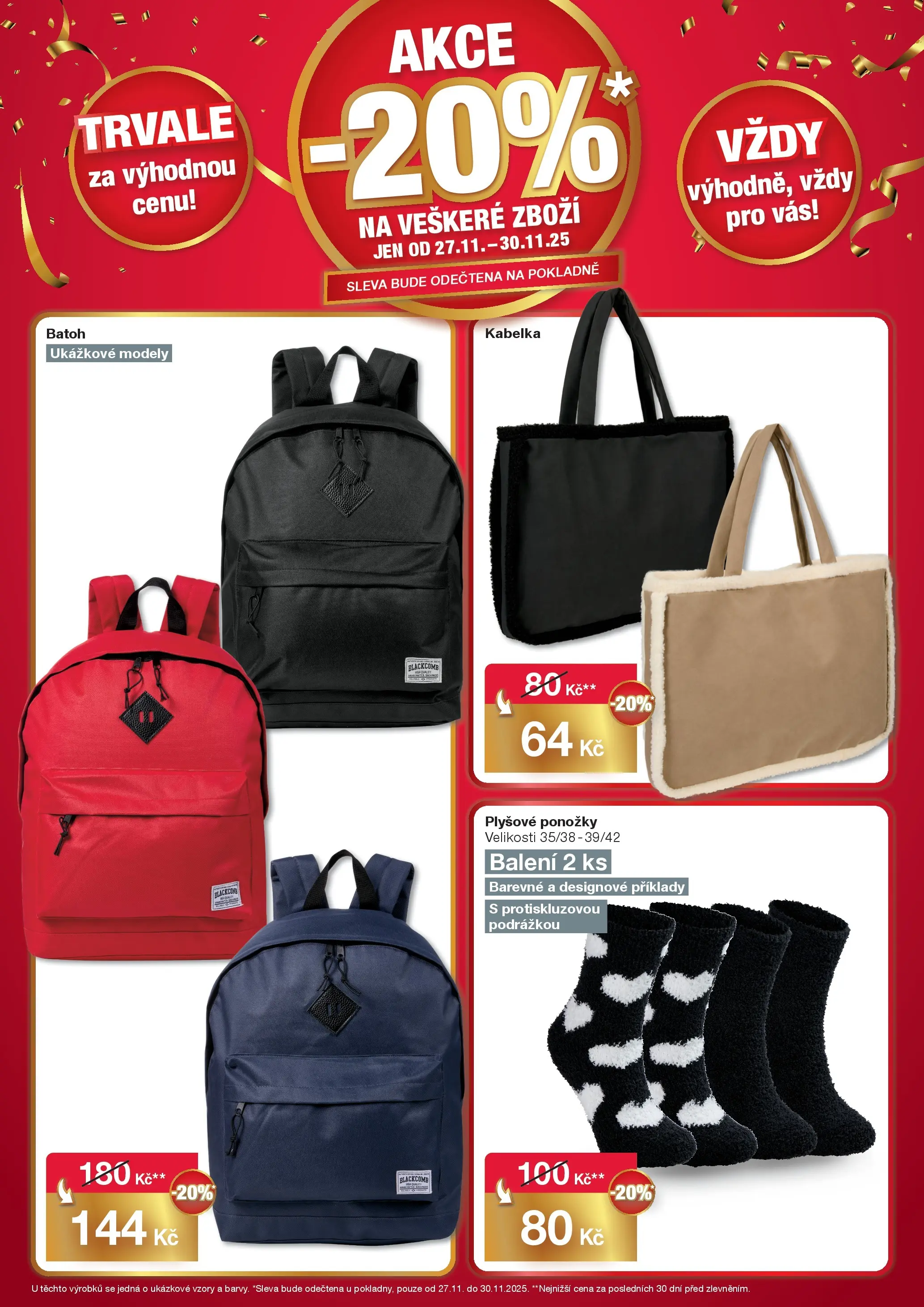 Woolworth leták - Cheb od 27.11.2025 - akční nabídka | Strana: 4 | Produkty: Ponožky, Kabelka, Batoh, Modely