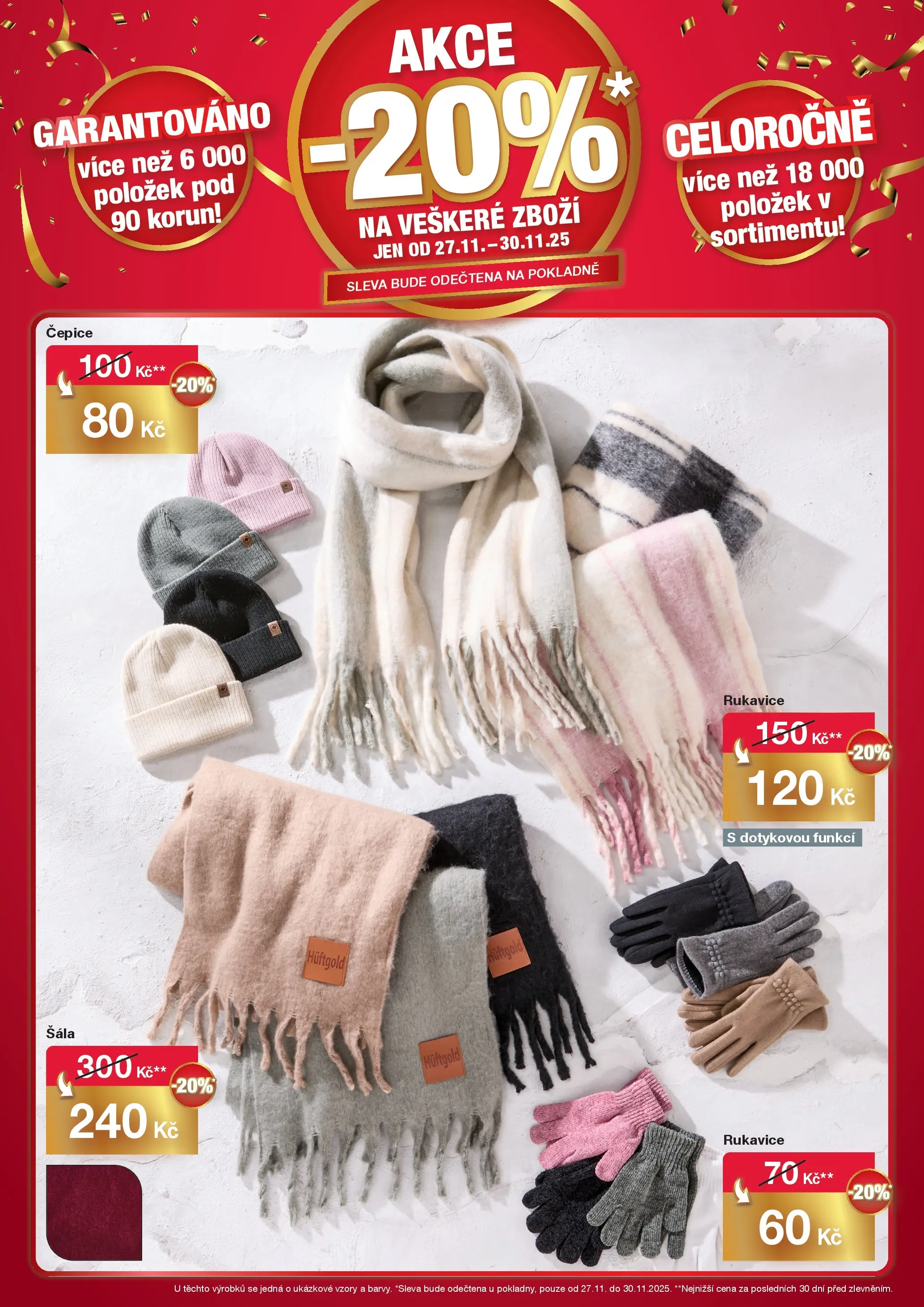 Woolworth leták - Cheb od 27.11.2025 - akční nabídka | Strana: 5 | Produkty: Šála, Čepice, Rukavice