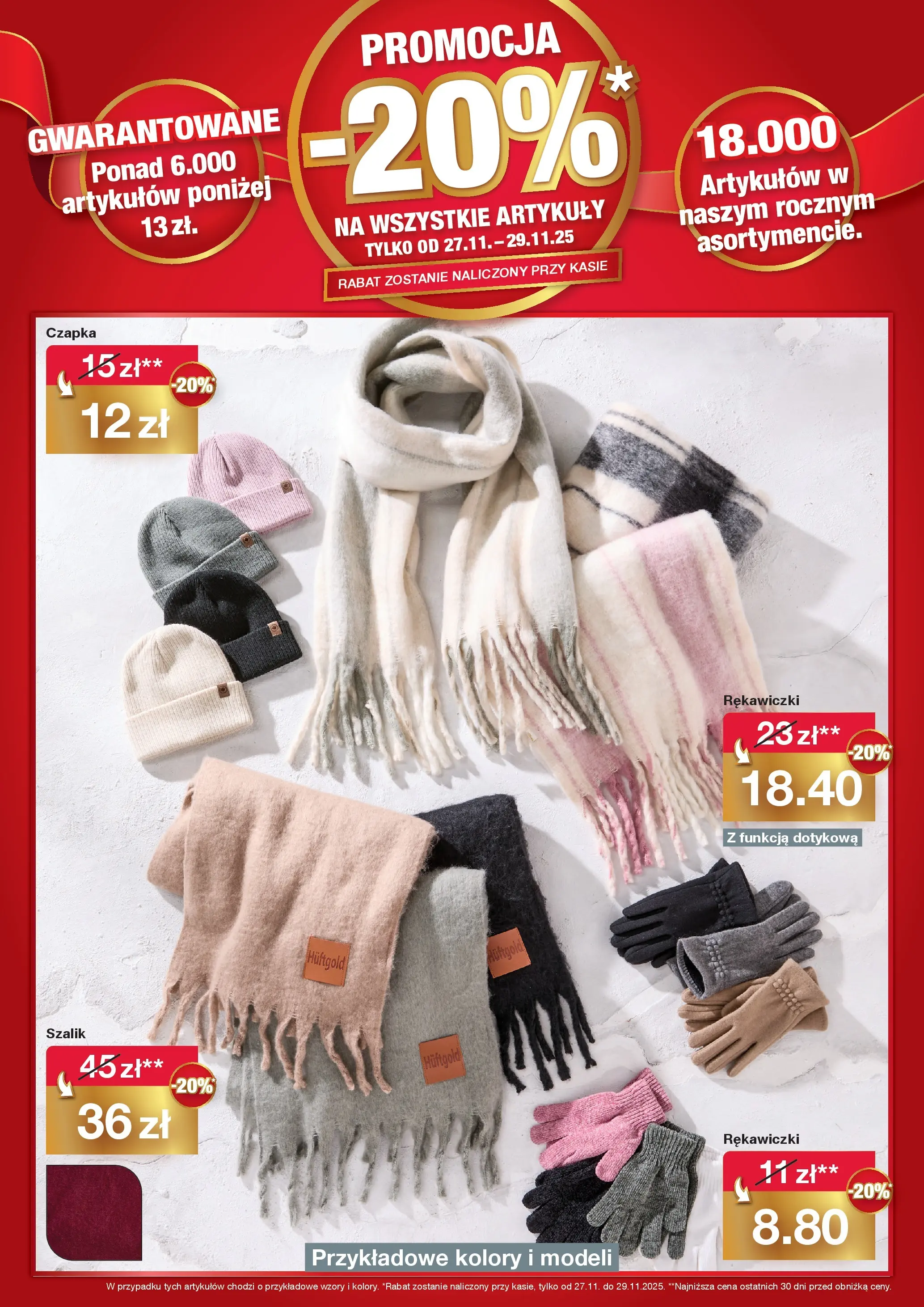 Woolworth Gazetka - Już w Nysa od (27.11.2025 - 29.11.2025) | Strona: 5 | Produkty: Szalik, Czapka, Rękawiczki