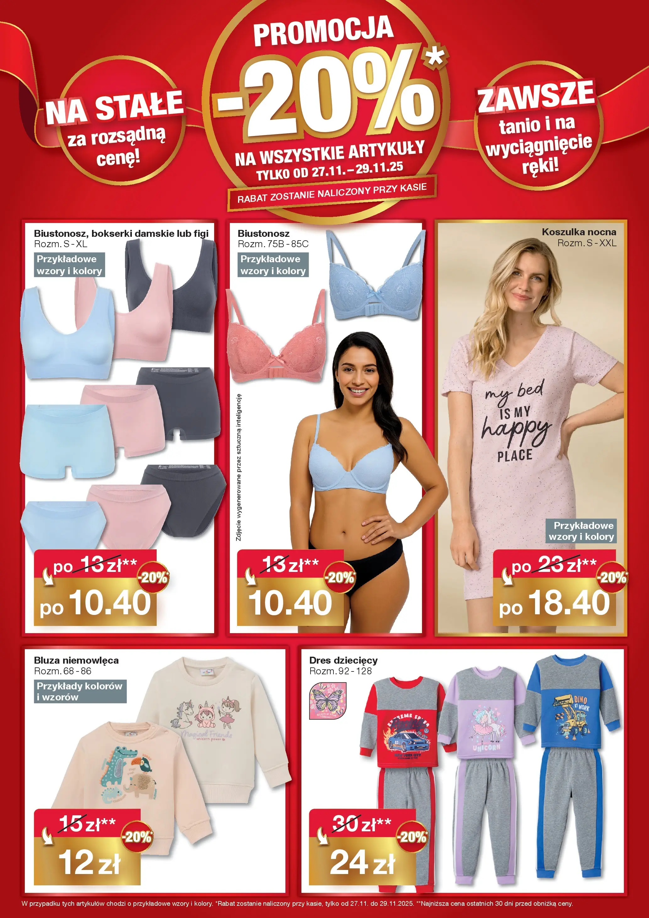 Woolworth Gazetka - Już w Nysa od (27.11.2025 - 29.11.2025) | Strona: 6 | Produkty: Biustonosz, Bokserki