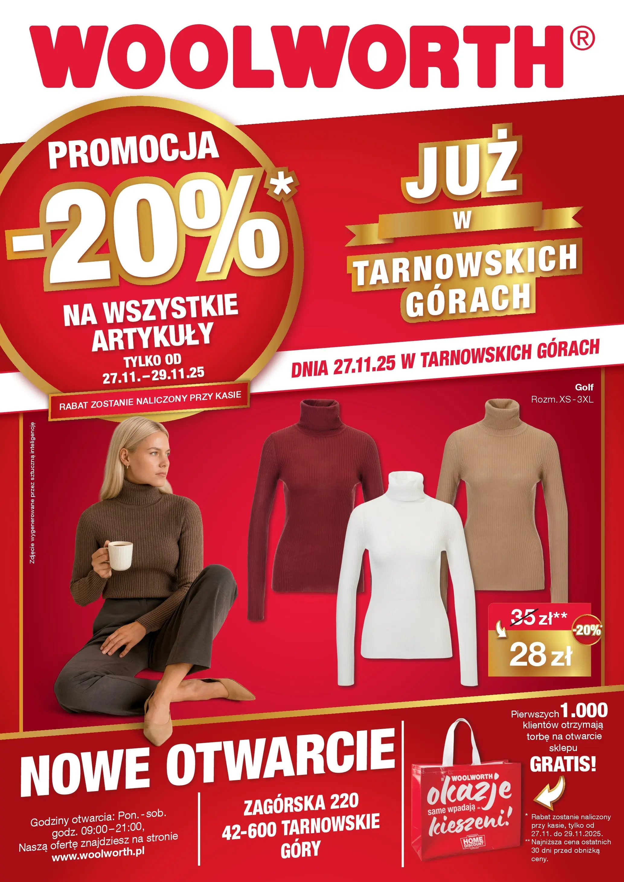 Woolworth Gazetka - Już w Tarnowskie Gory od (27.11.2025 - 29.11.2025) | Strona: 1