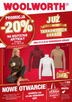 Pogląd oferty "Woolworth Gazetka - Już w Tarnowskie Góry" - ważna od 08.12.2025 Pogląd oferty "Woolworth Gazetka - Już w Tarnowskie Góry" - ważna od 08.12.2025