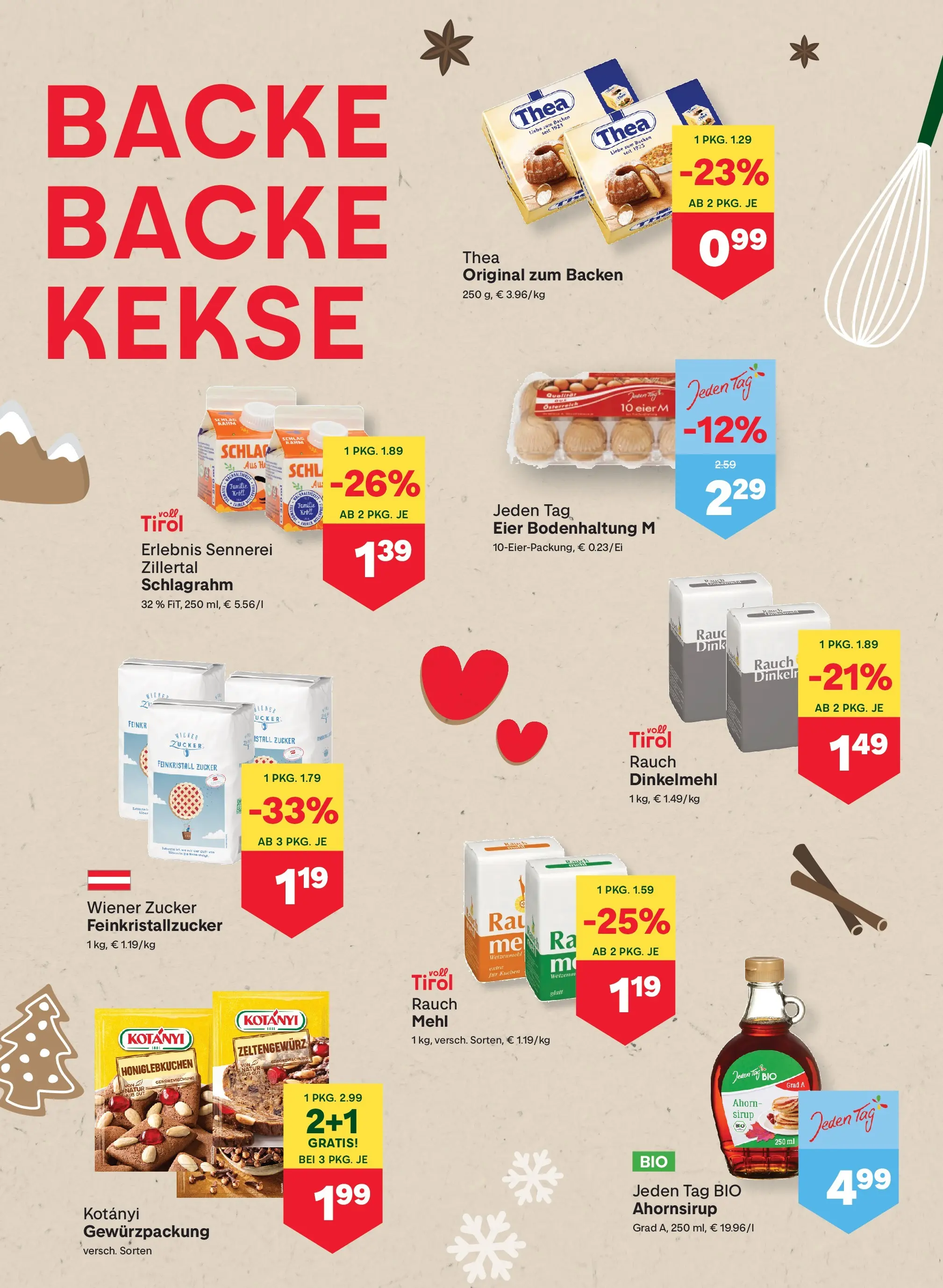 MPREIS Pfunds von 27.11.2025 - Aktuelle Angebote | Seite: 6 | Produkte: Kekse, Zucker, Eier