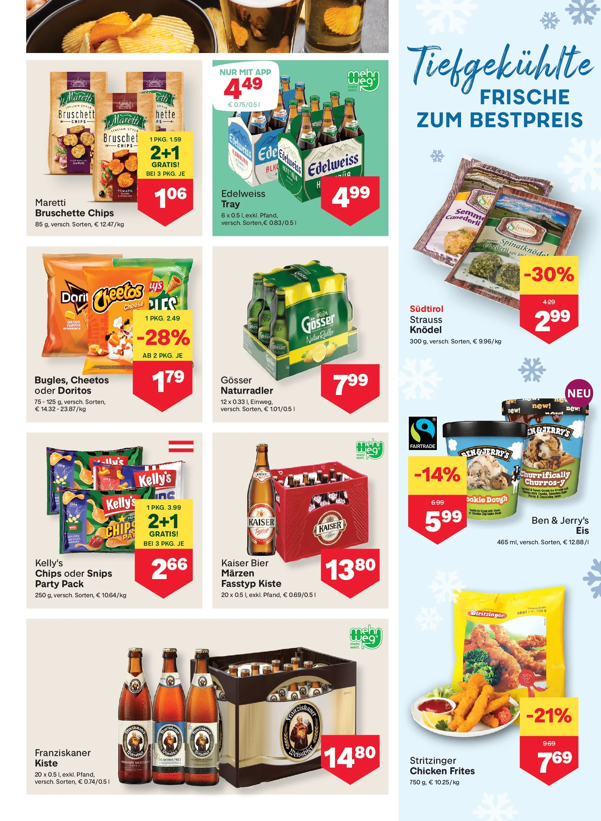 MPREIS Pfunds von 27.11.2025 - Aktuelle Angebote | Seite: 9 | Produkte: Chips, Bier