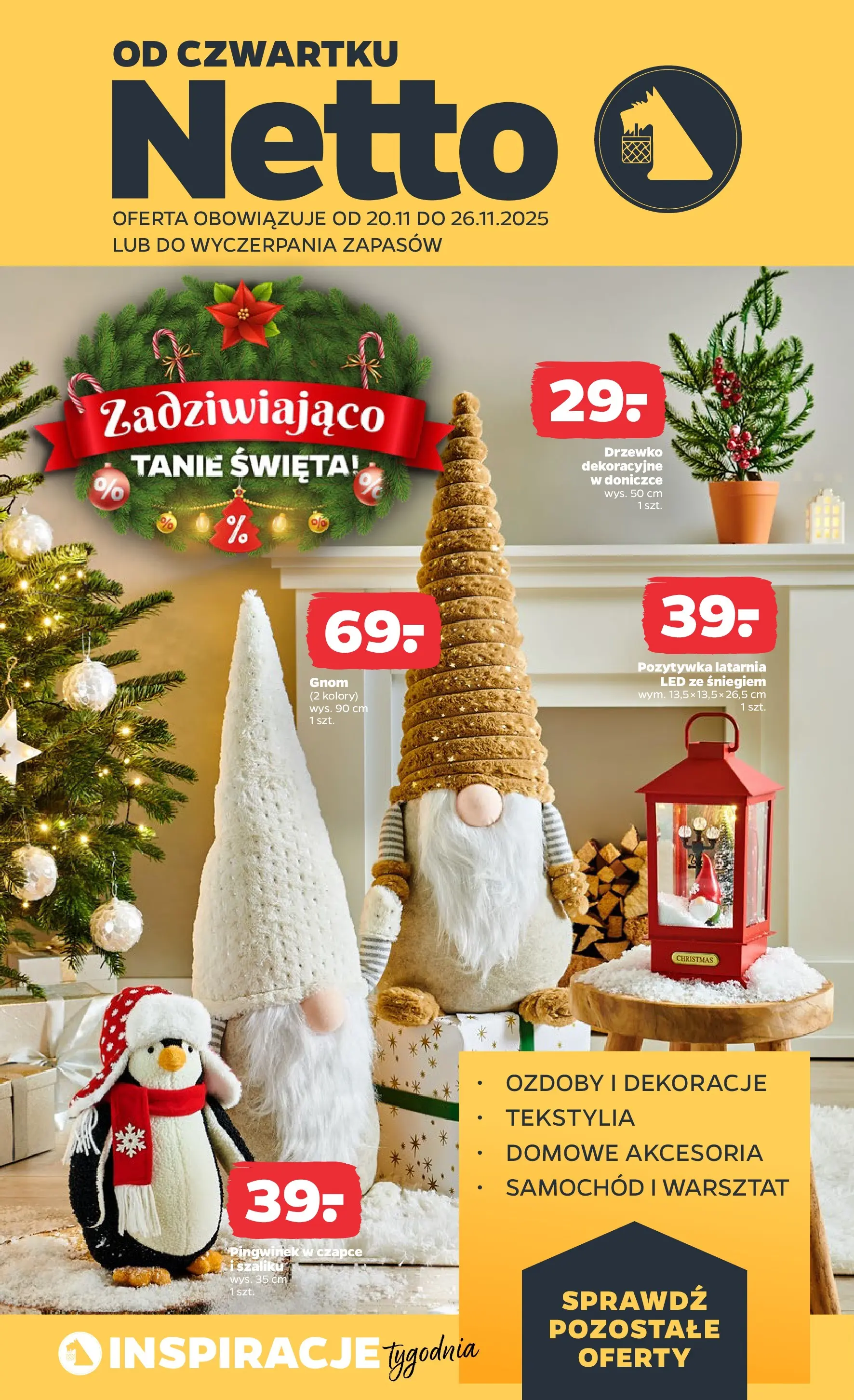 Netto gazetka - Non Food od 20.11.2025 - Aktualne promocje | Strona: 1 | Produkty: Tekstylia