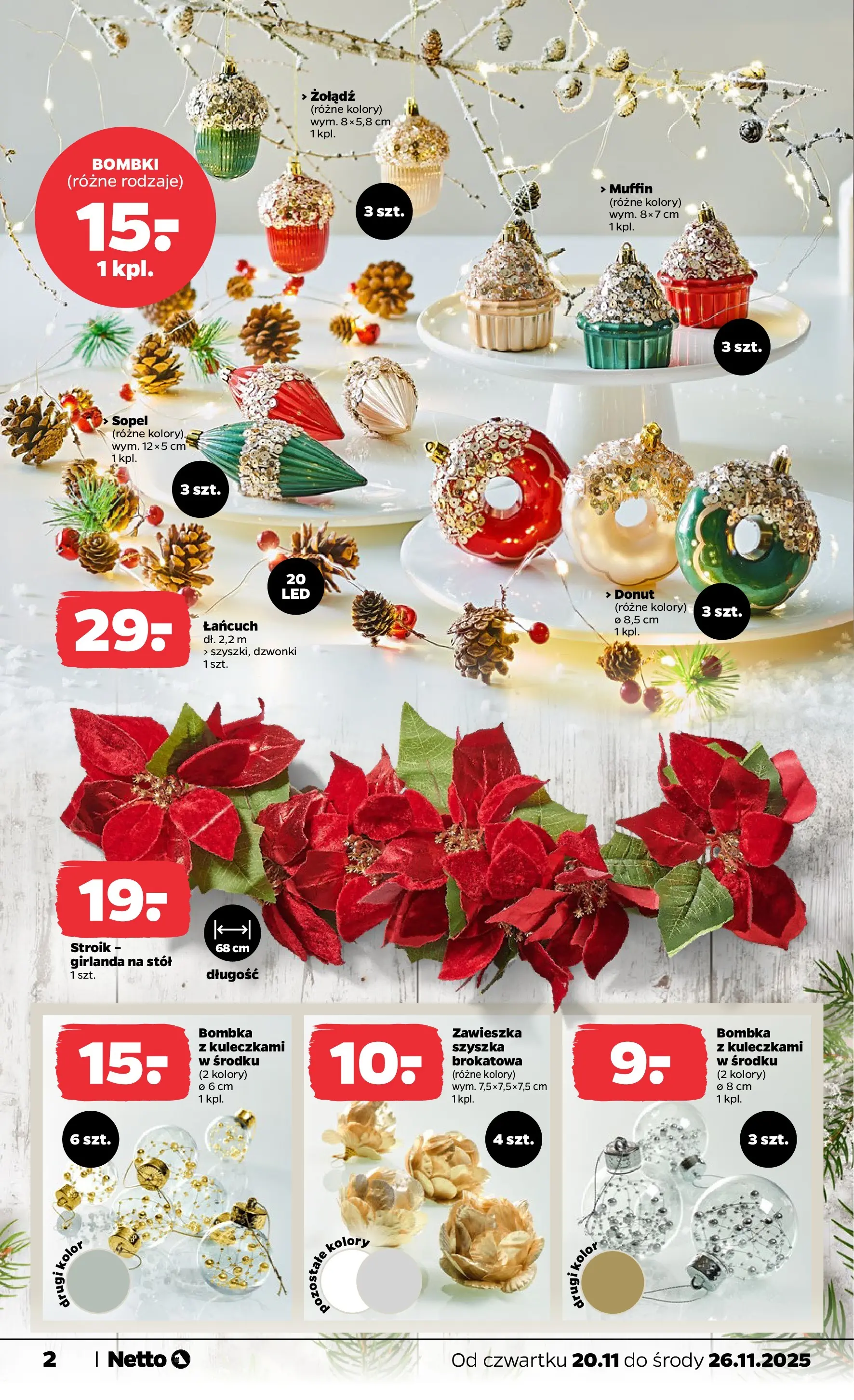 Netto gazetka - Non Food od 20.11.2025 - Aktualne promocje | Strona: 2 | Produkty: Stół, Donut