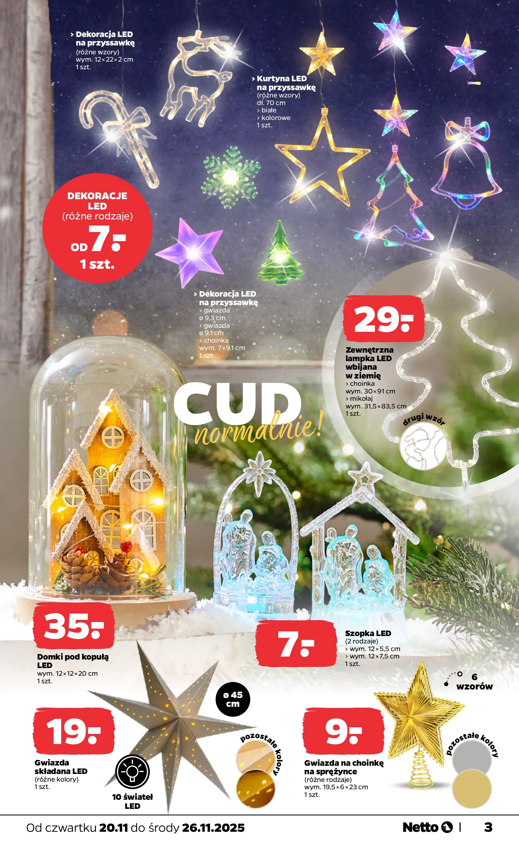 Netto gazetka - Non Food od 20.11.2025 - Aktualne promocje | Strona: 3 | Produkty: Choinka