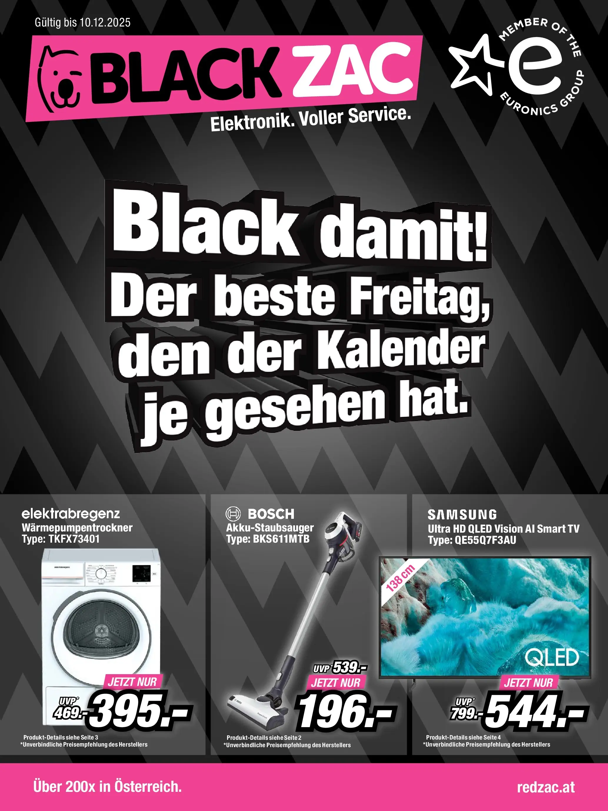 RED ZAC BLACK FRIDAY - Flugblatt (24.11.2025) | Seite: 1 | Produkte: TV, Samsung