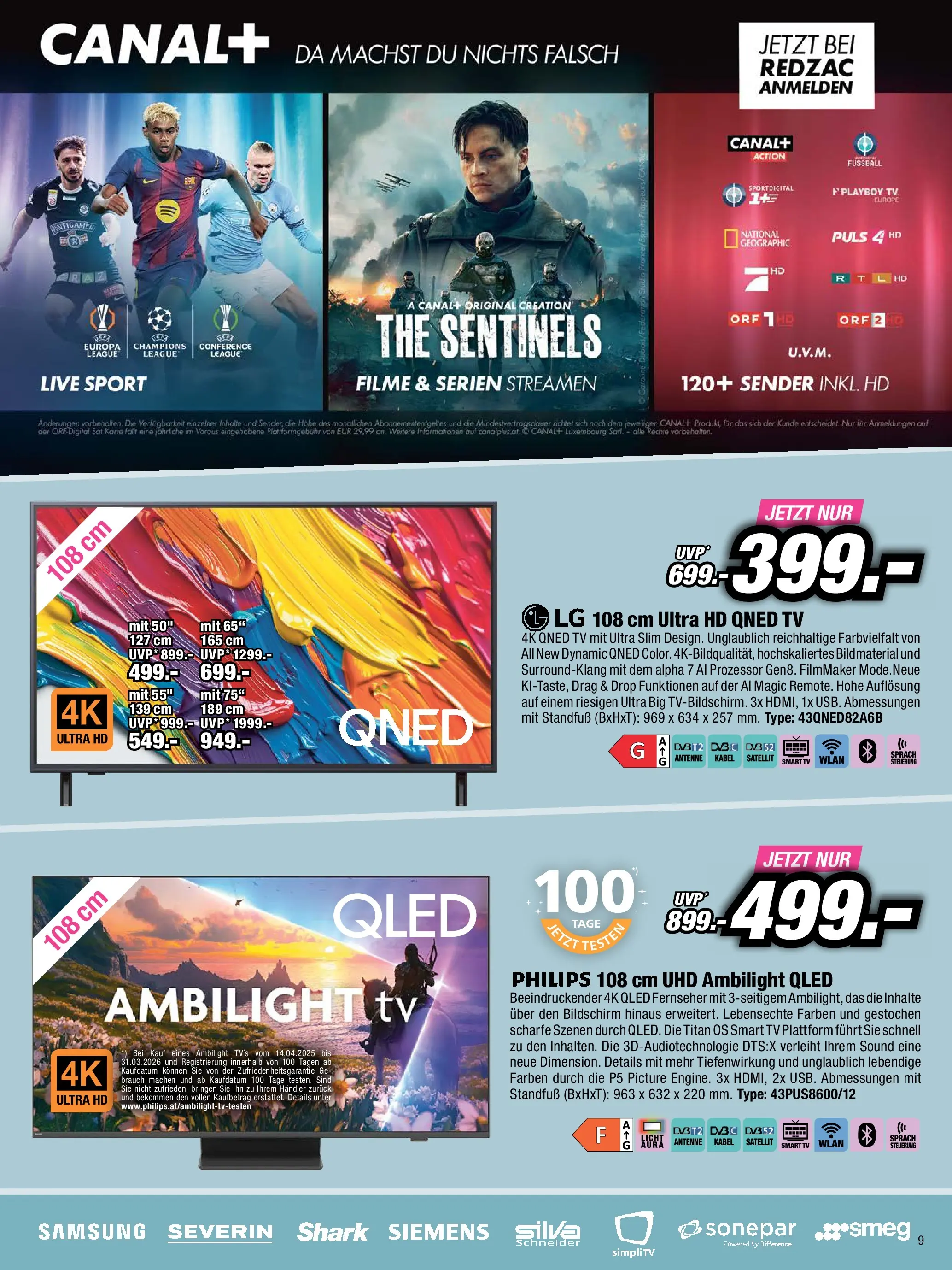 RED ZAC BLACK FRIDAY - Flugblatt (24.11.2025) | Seite: 9 | Produkte: Fernseher, Kabel, Satellit, Samsung