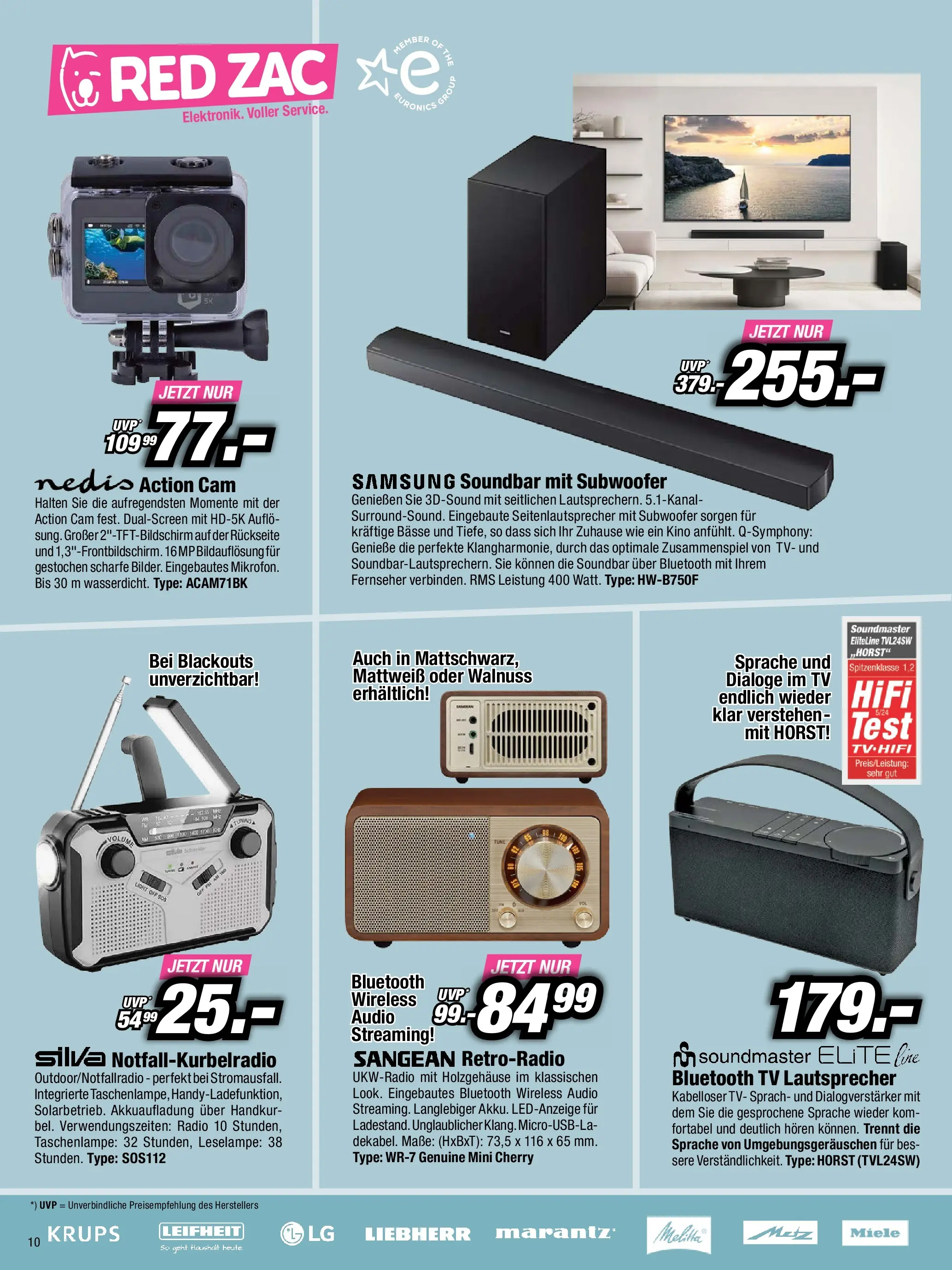 RED ZAC BLACK FRIDAY - Flugblatt (24.11.2025) | Seite: 10 | Produkte: TV, Fernseher, Audio, Samsung