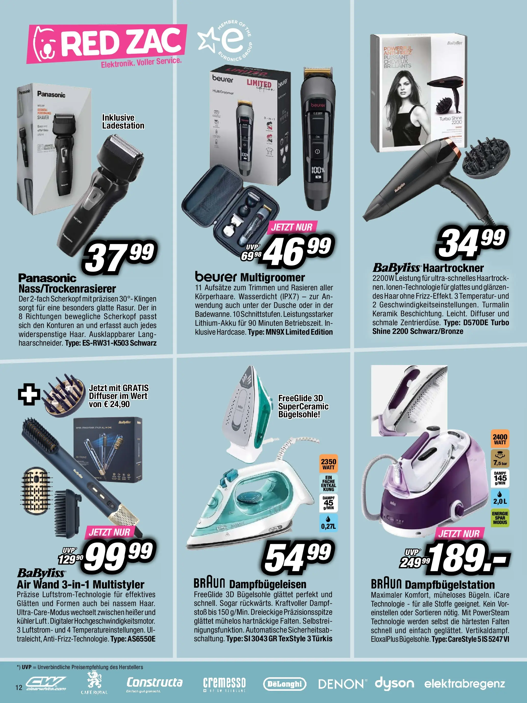 RED ZAC BLACK FRIDAY - Flugblatt (24.11.2025) | Seite: 12 | Produkte: Haartrockner, Dusche