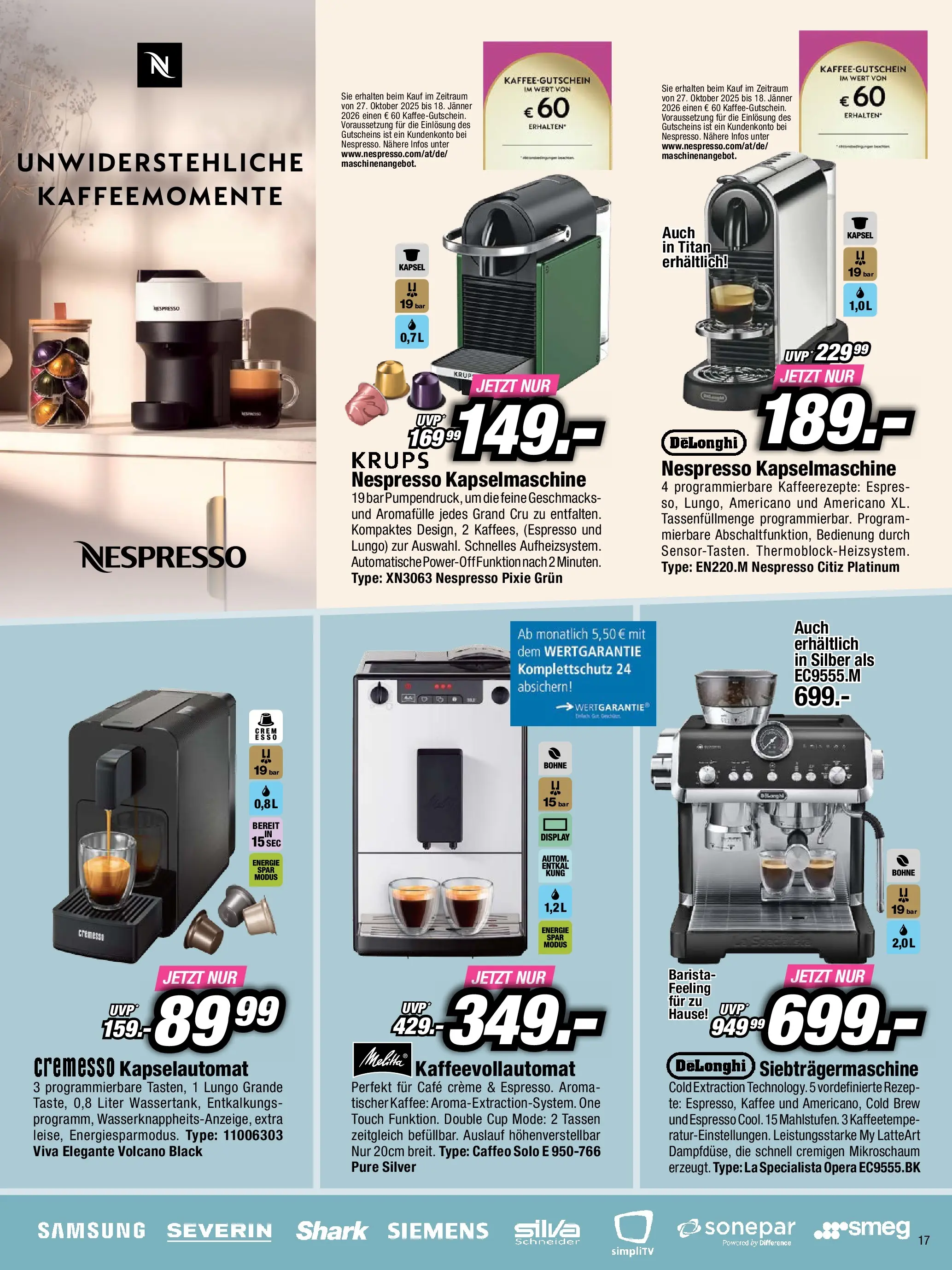 RED ZAC BLACK FRIDAY - Flugblatt (24.11.2025) | Seite: 17 | Produkte: Samsung, Creme, Kaffee